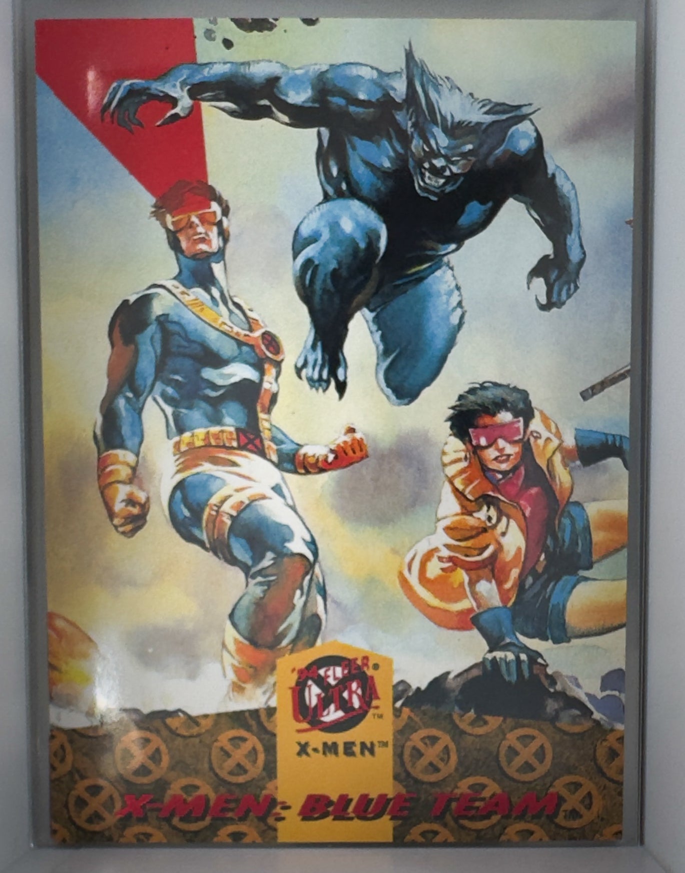 Marvel Fleer Ultra 1994 X-Men Card No. 2 of 6 Beast Jubilee Cyclops Limited Subset