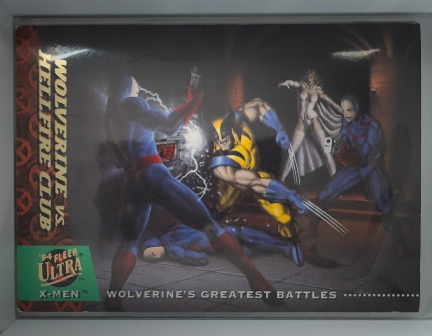 Marvel Fleer Ultra 1994 X-Men Card No.144 Wolverine Vs. Hellfire Club