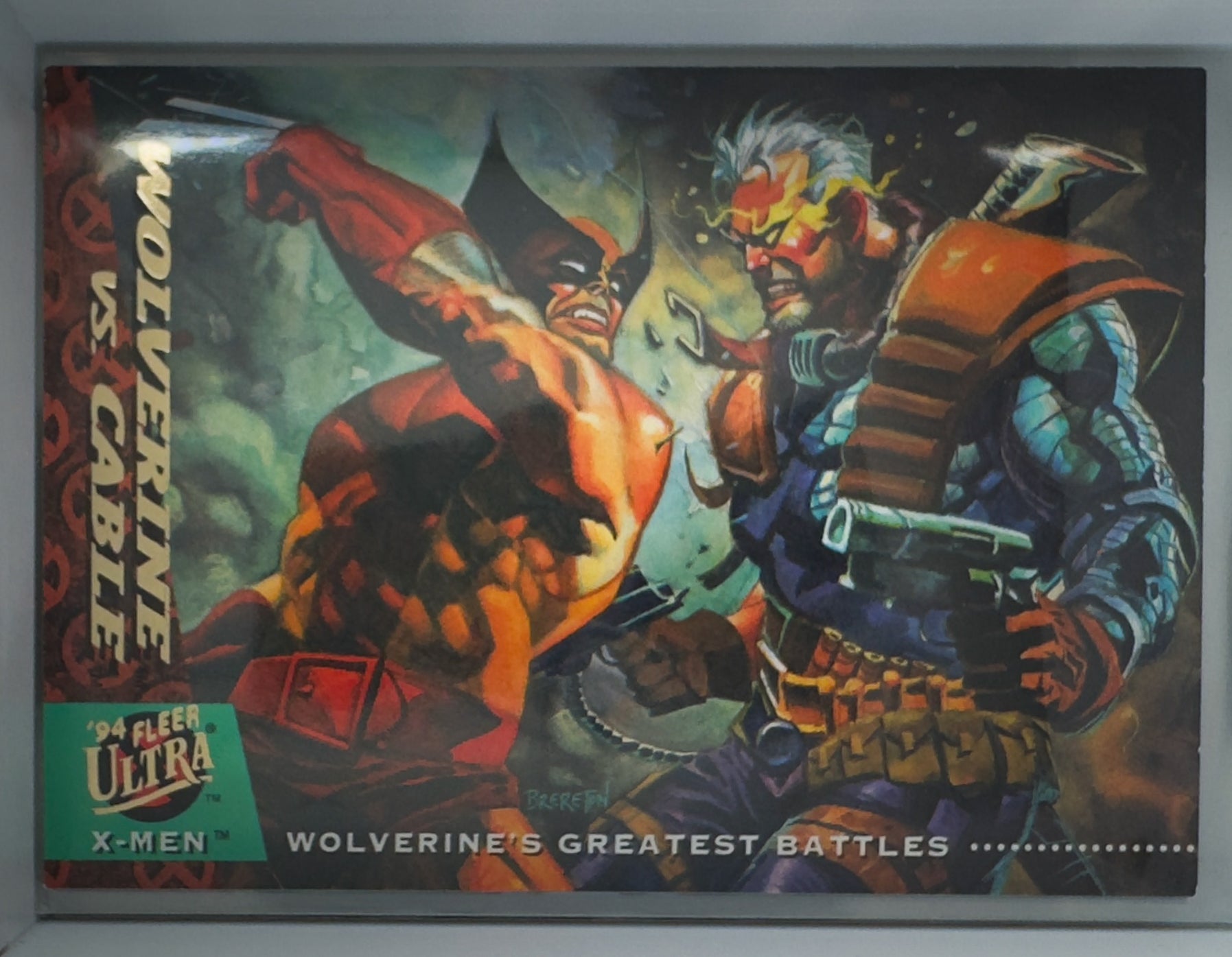 Marvel Fleer Ultra 1994 X-Men Card No.145 Wolverine Vs. Cable