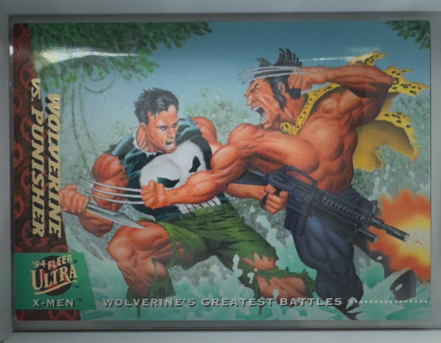 Marvel Fleer Ultra 1994 X-Men Card No.147 Wolverine Vs. Punisher