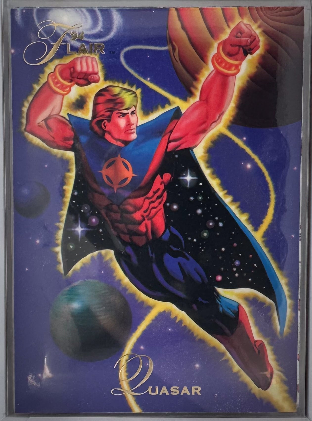 Quasar Flair 1994 Marvel Comics Card NO.66