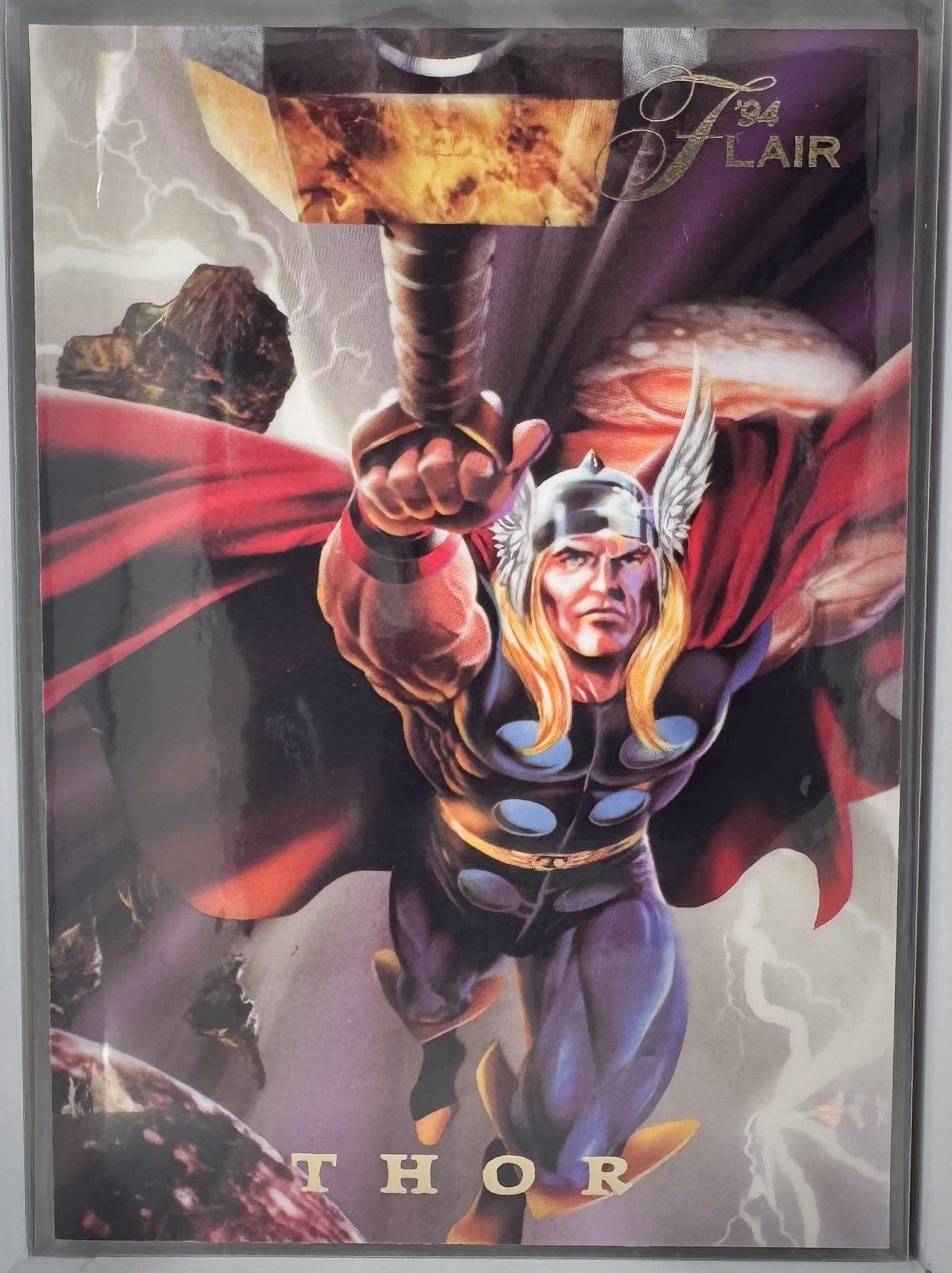 Thor Flair 1994 Marvel Comics Power Blast 13 of 18 Chase