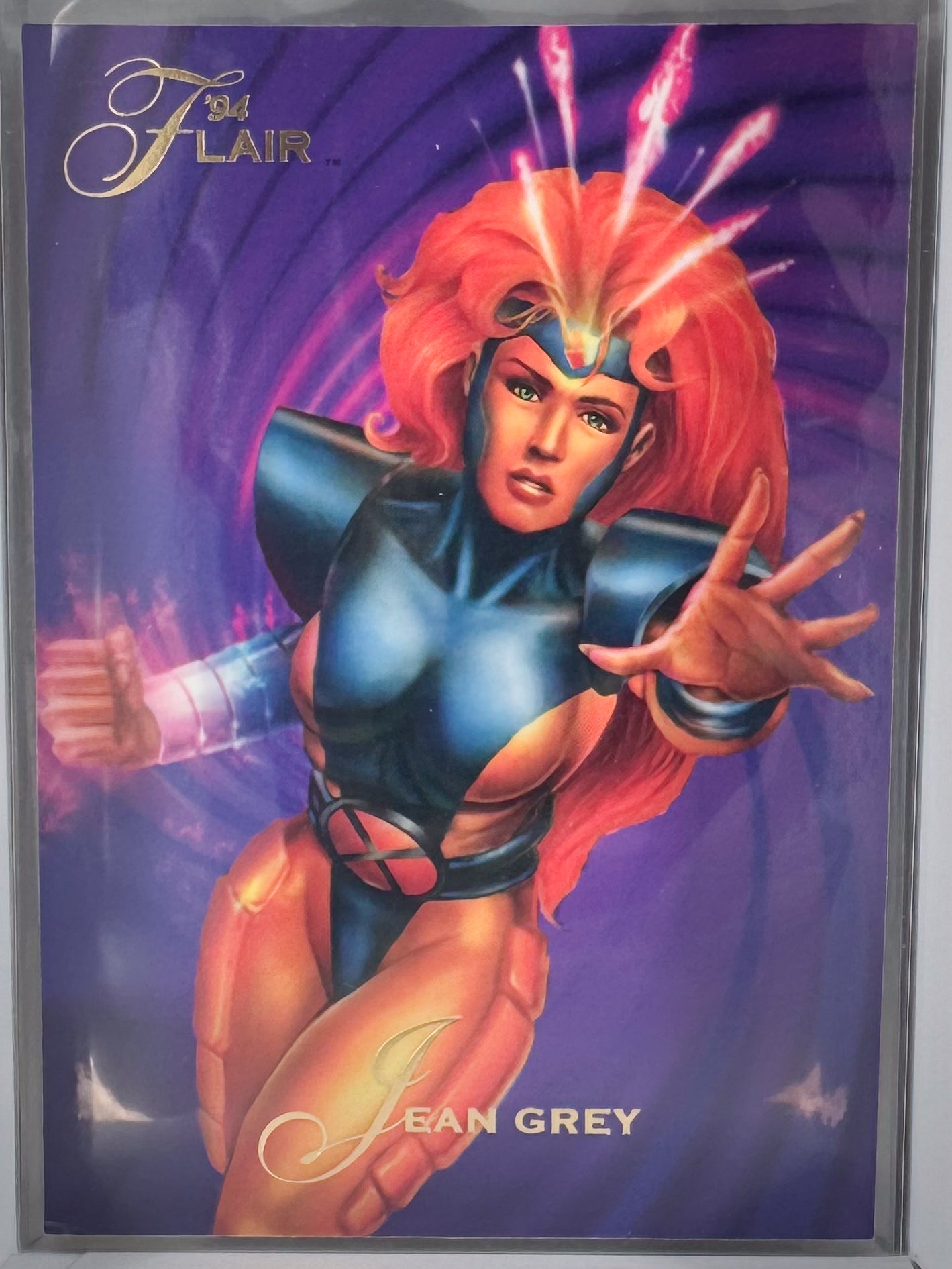 Jean Grey Flair 1994 Marvel Comics NO.142 Mutant Genesis Gold Xmen