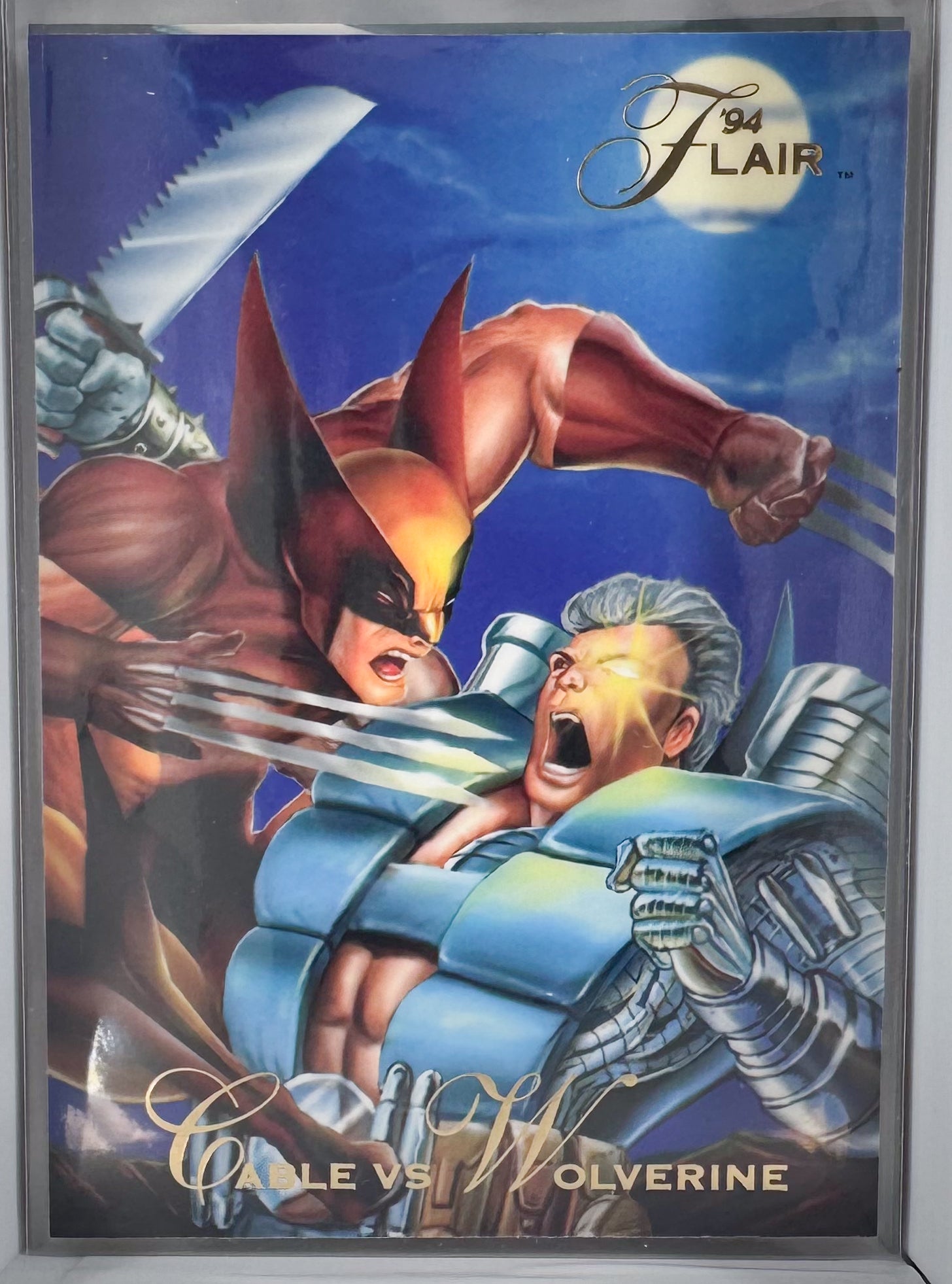 Cable vs Wolverine Flair 1994 Marvel Comics NO.74