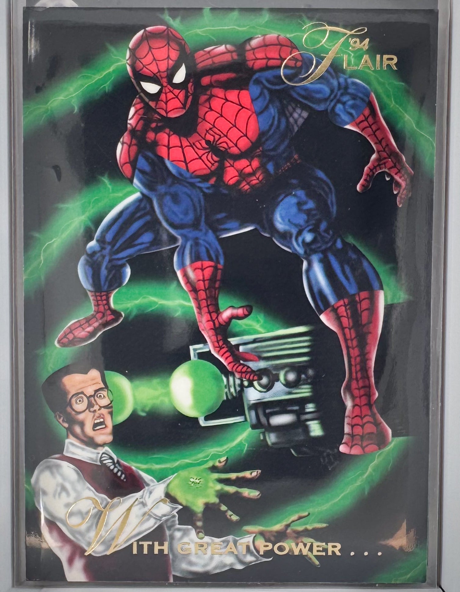 With Great PowerOrigin of Spider-Man Flair 1994 Marvel Comics NO.3