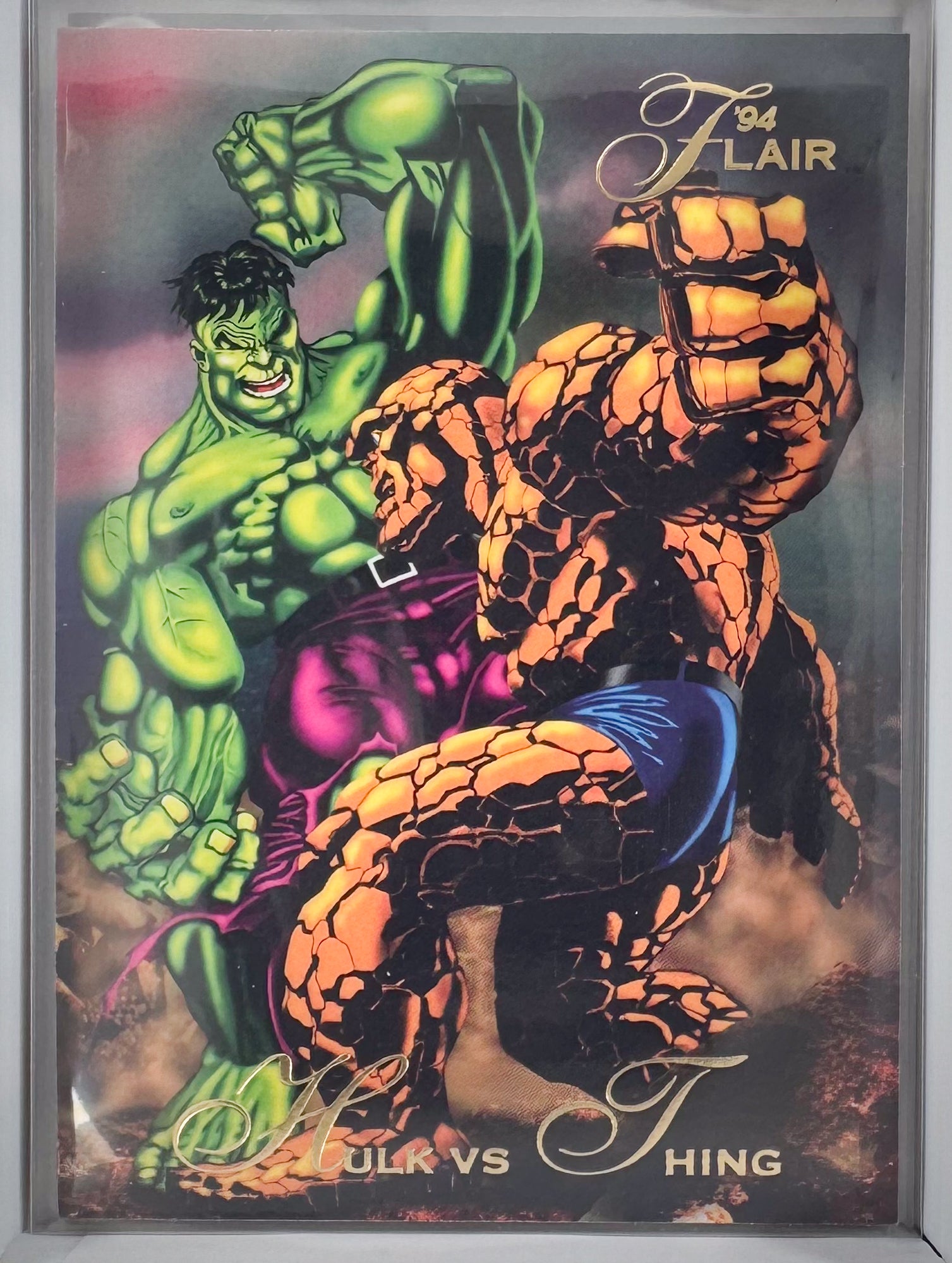 Hulk vs Thing Flair 1994 Marvel Comics NO.7