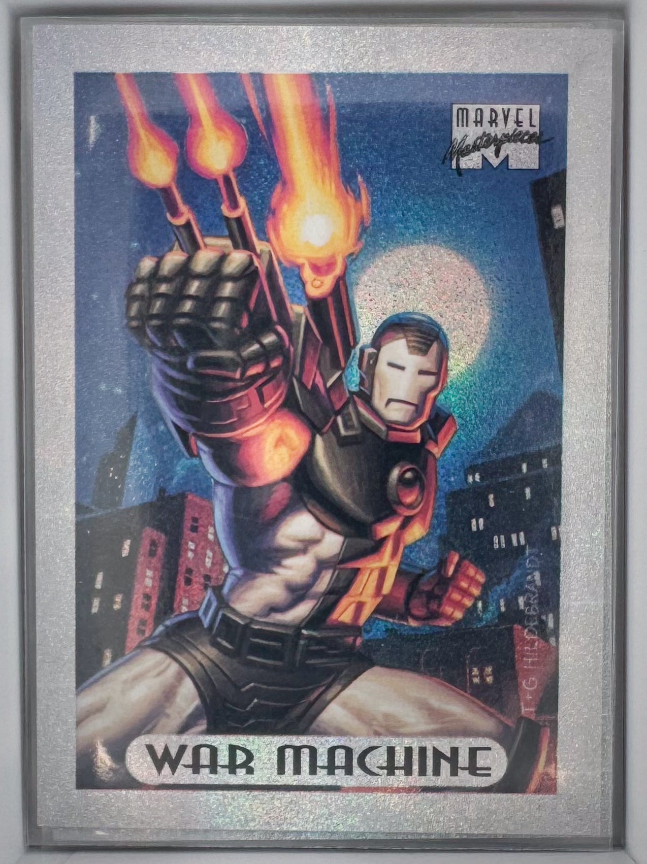 War Machine Marvel Masterpieces 1994 Silver Holo Foil Limited Edition 10 of 10