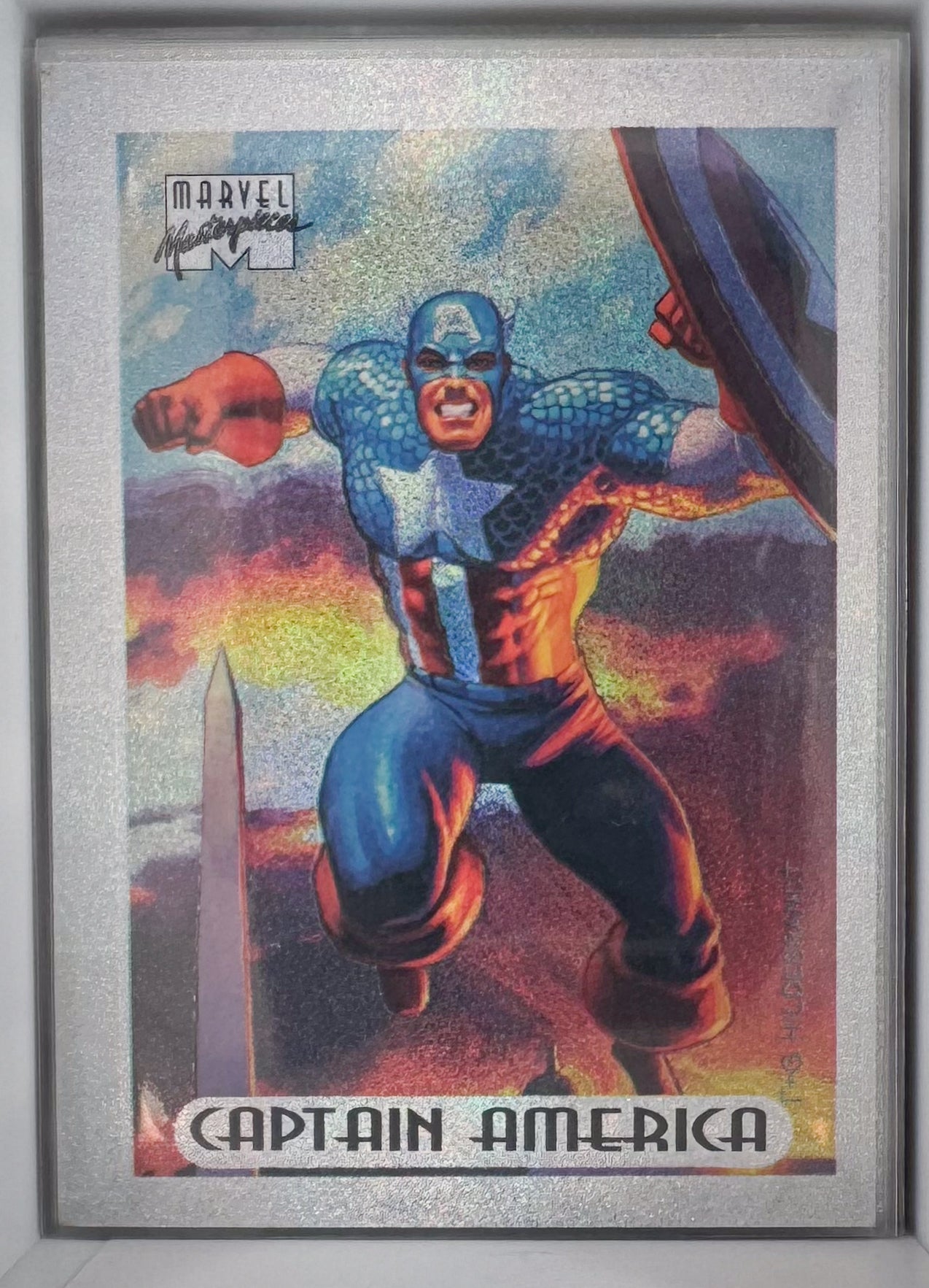 Captain America Marvel Masterpieces 1994 Silver Holo Foil Limited Edition 1 of 10