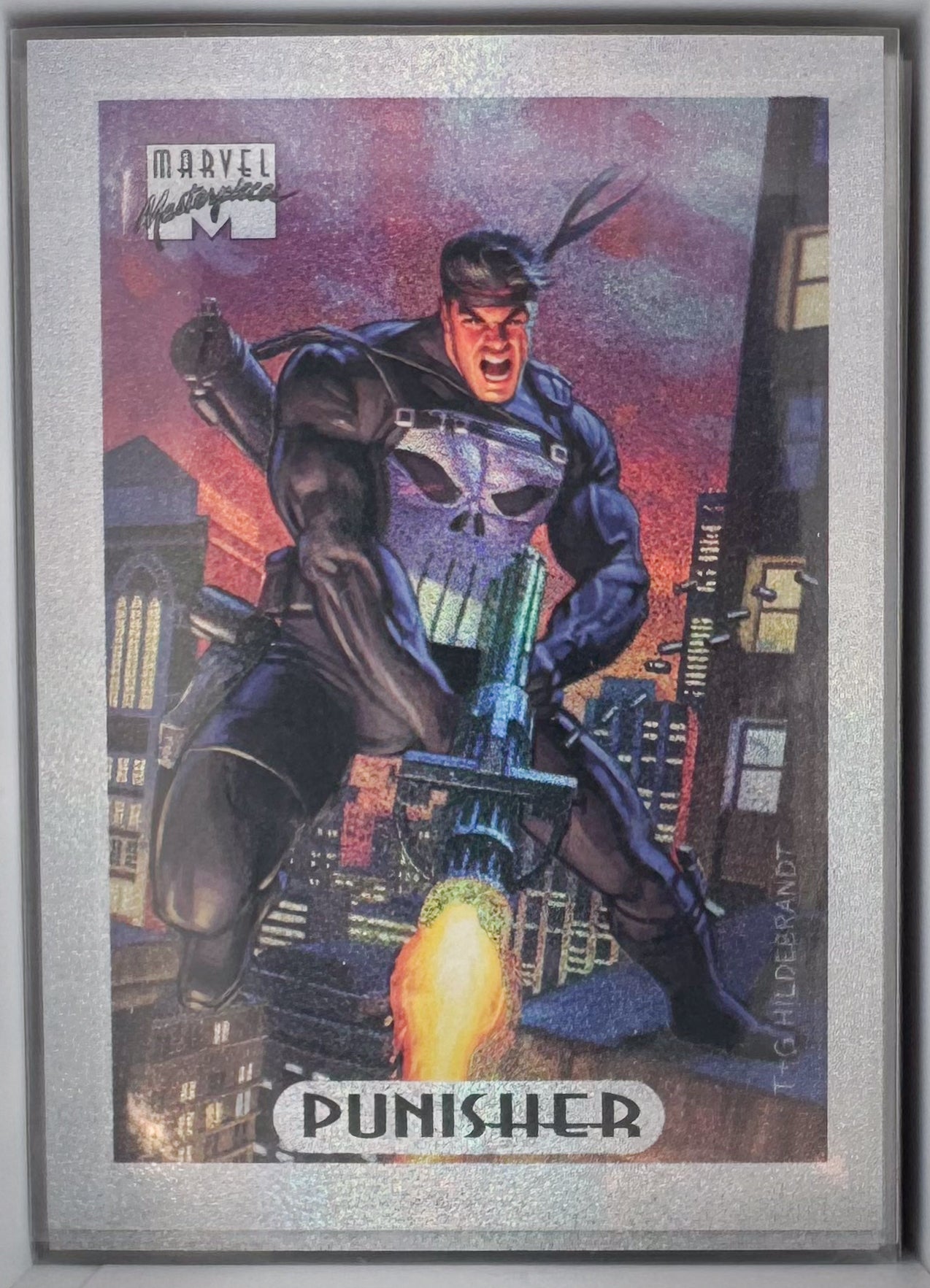 Punisher Marvel Masterpieces 1994 Silver Holo Foil Limited Edition 6 of 10