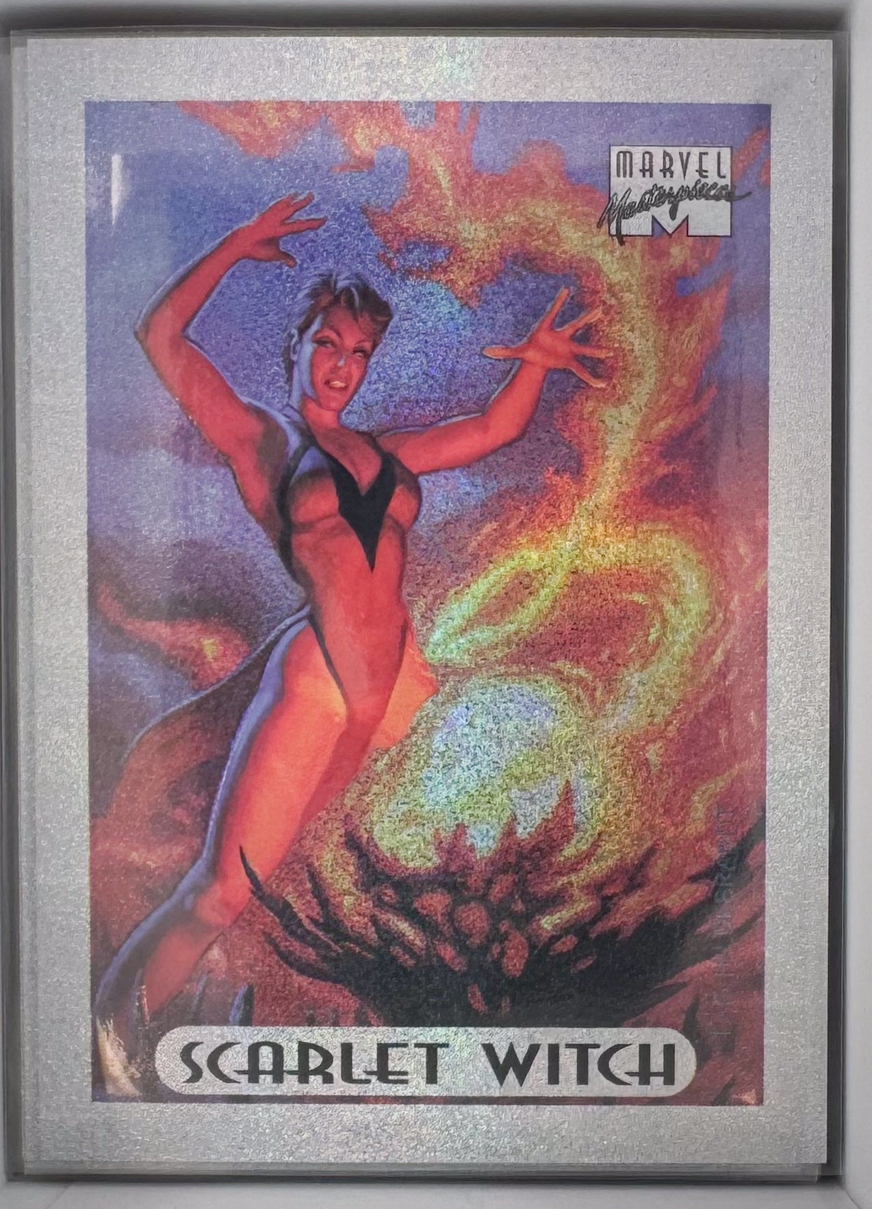 Scarlet Witch Marvel Masterpieces 1994 Silver Holo Foil Limited Edition 7 of 10