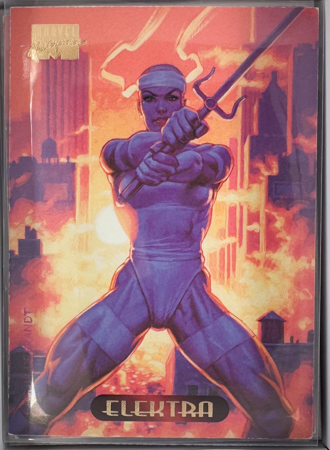 Elektra Marvel Master Pieces 1994 Card No.34