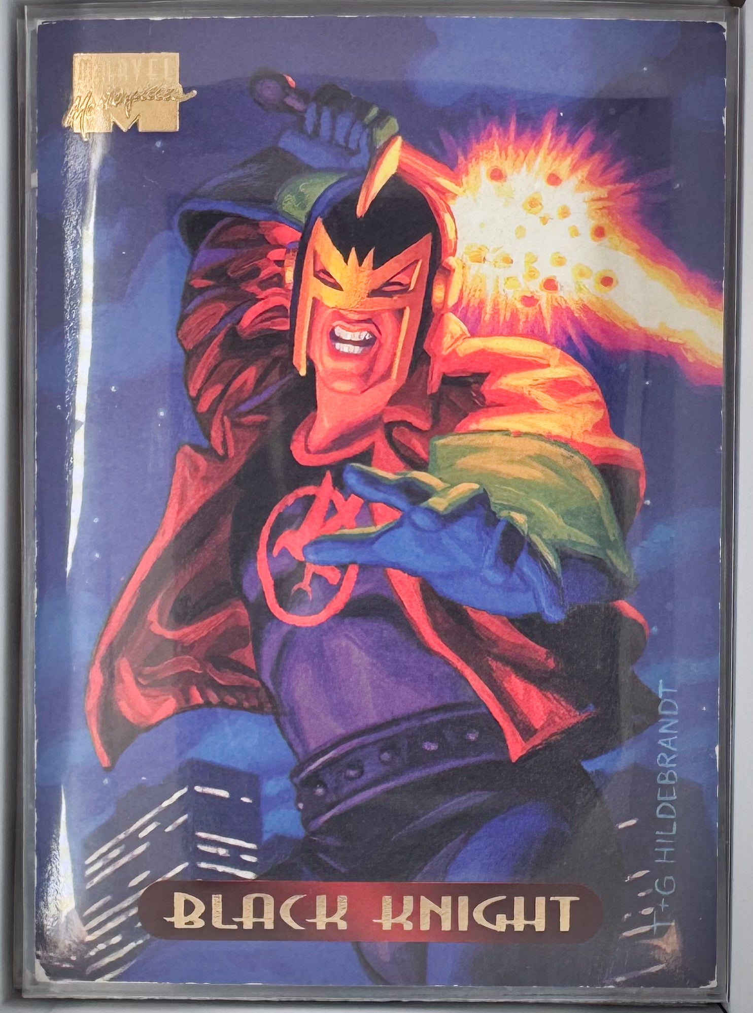 Black Knight Marvel Master Pieces 1994 Card No.7