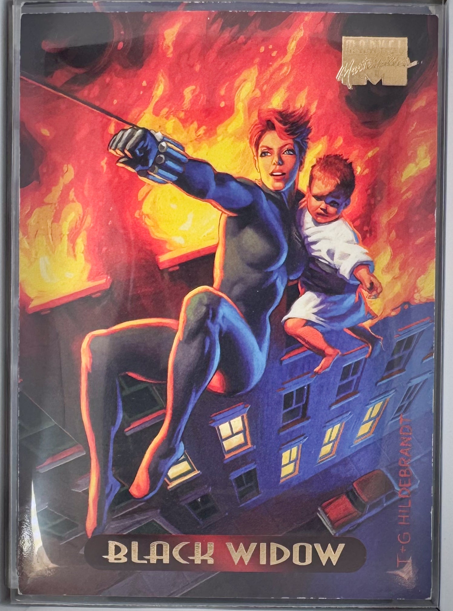 Black Widow Marvel Master Pieces 1994 Card No.9