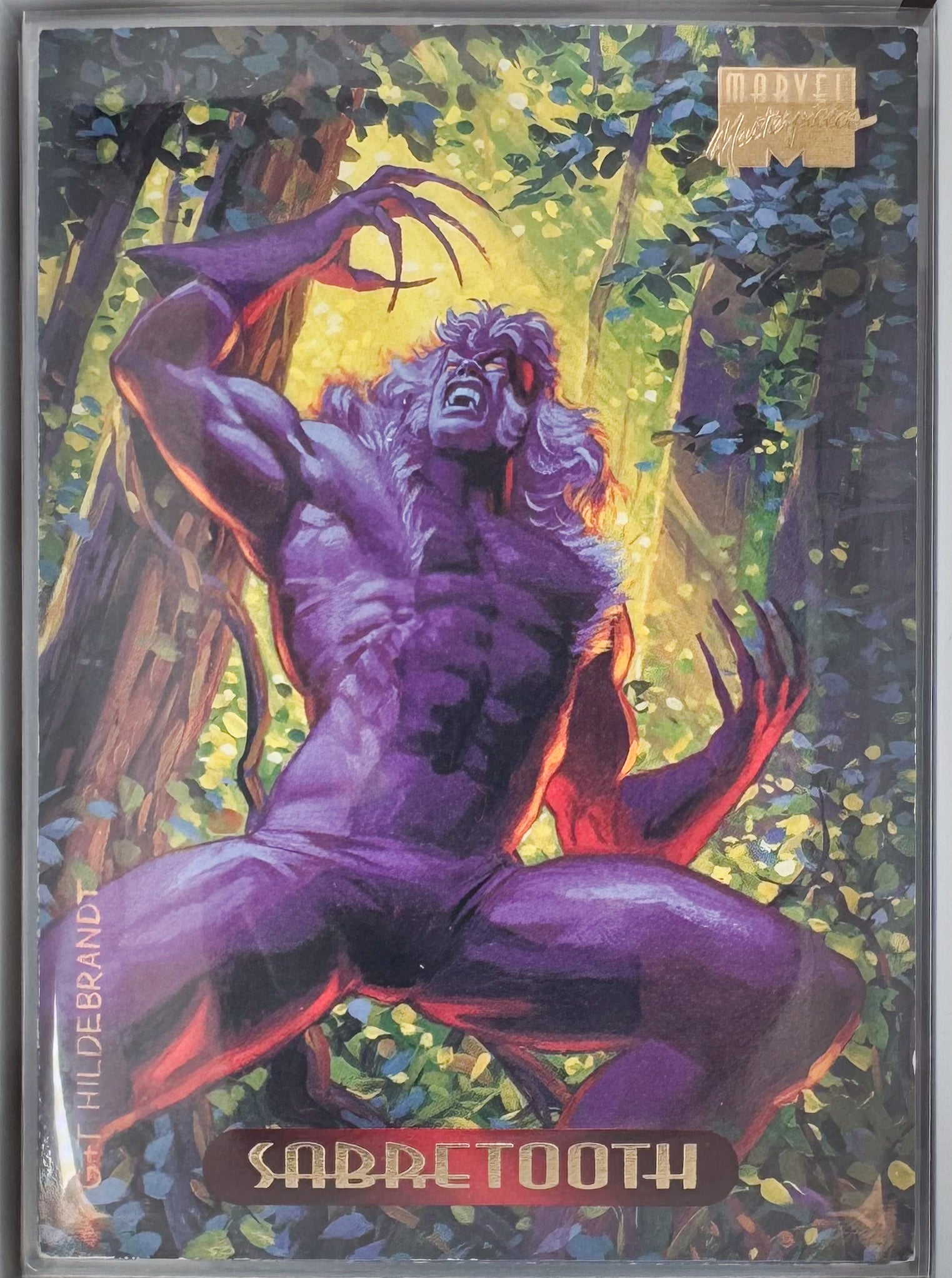 Sabretooth Marvel Master Pieces 1994 Card No.102