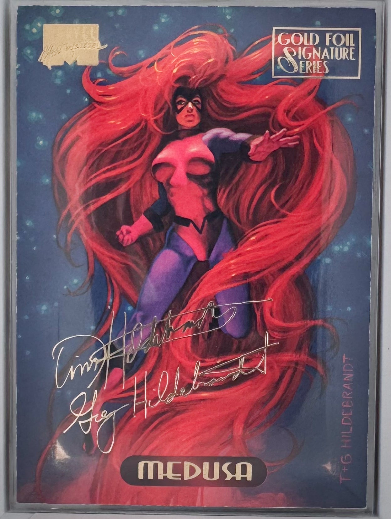 Medusa Marvel Master Pieces 1994 Card No.73 Gold Foil Signature Series