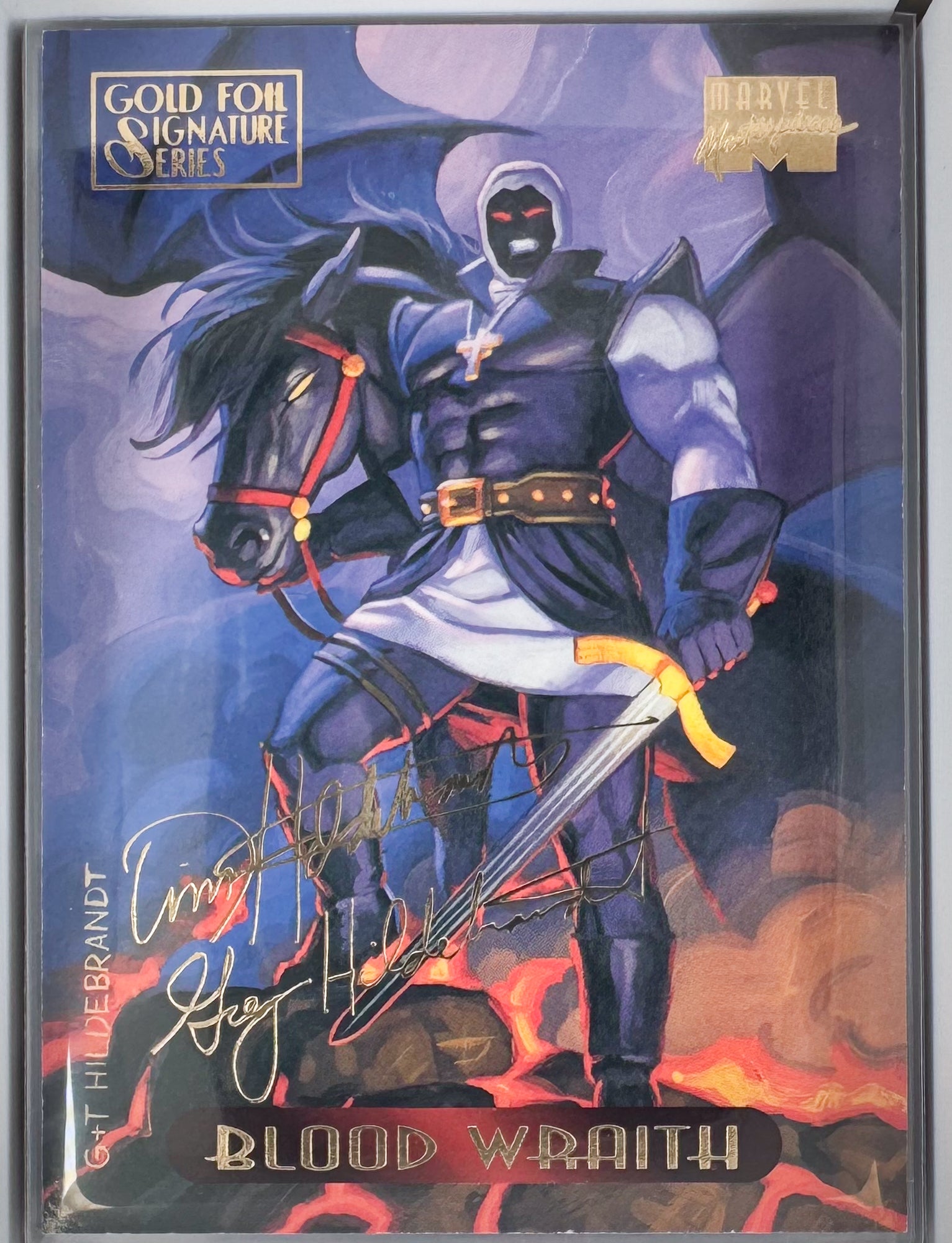 Blood Wraith Marvel Master Pieces 1994 Card No.14 Gold Foil Signature Series