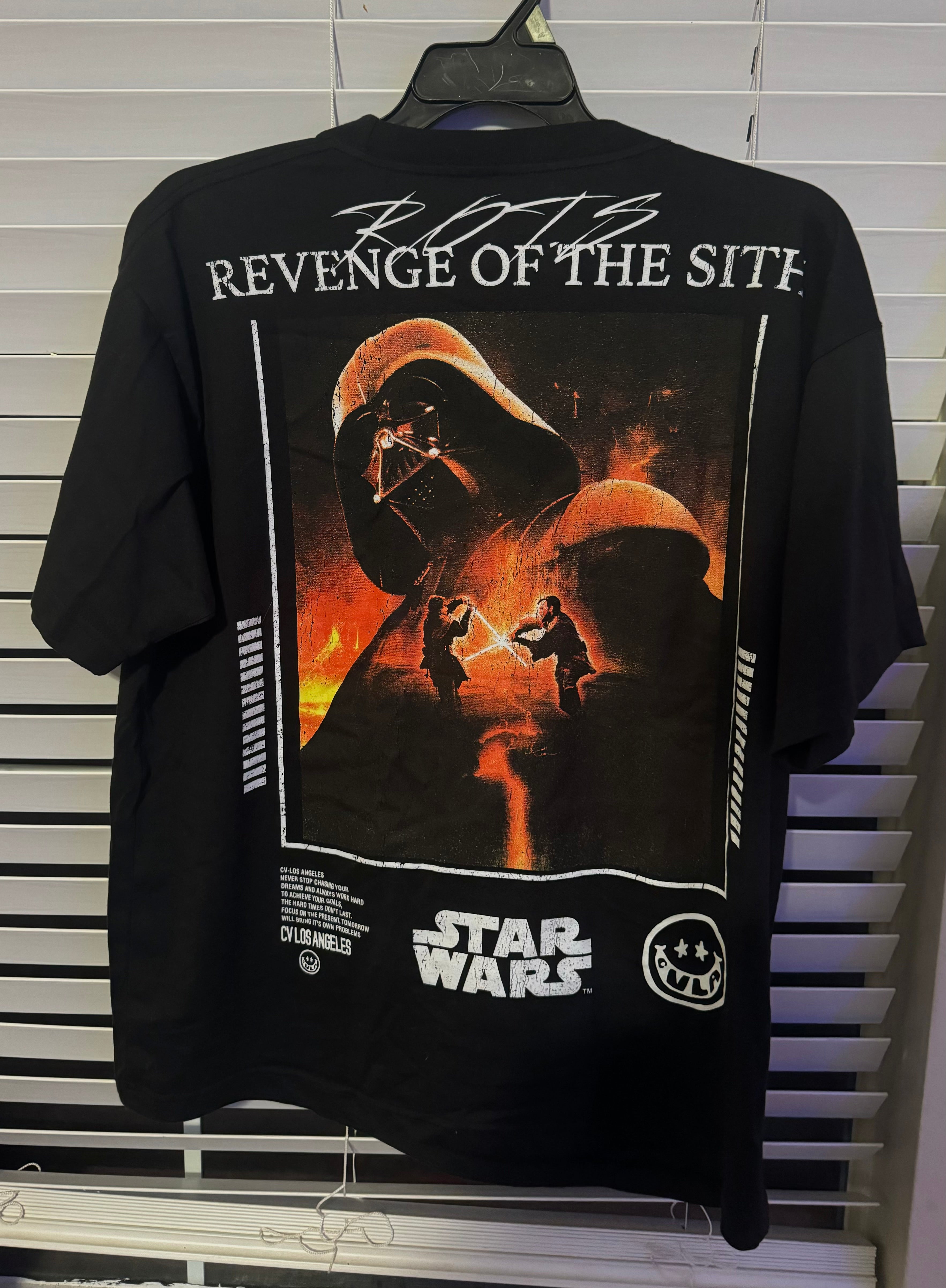 Star Wars Revenge Of The Sith Mens Black T Shirt Size Large CVLA Mens