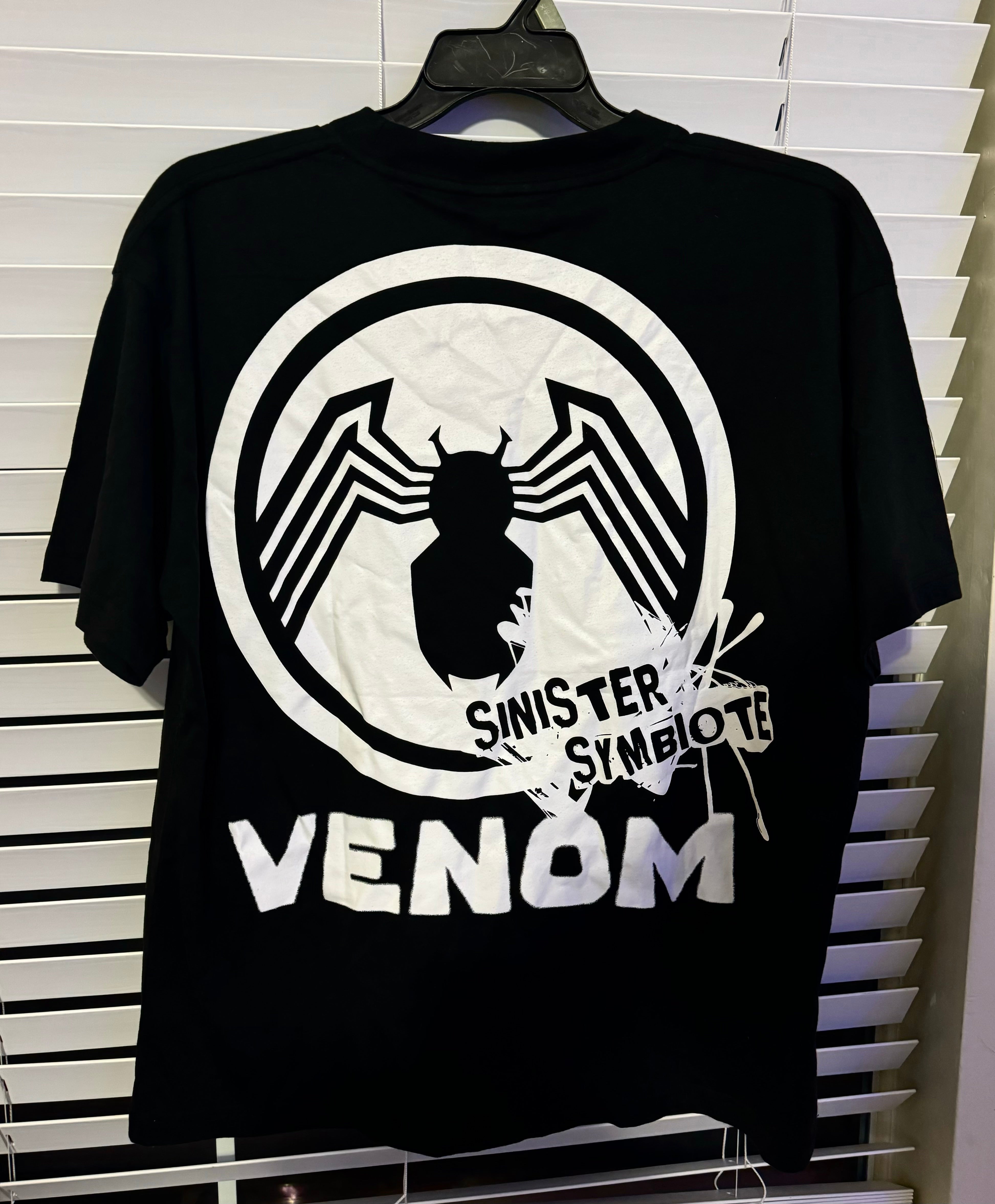 Vintage Marvel Retro Comic Graphic Tee Black Adult Men Venom T-Shirt Size Large