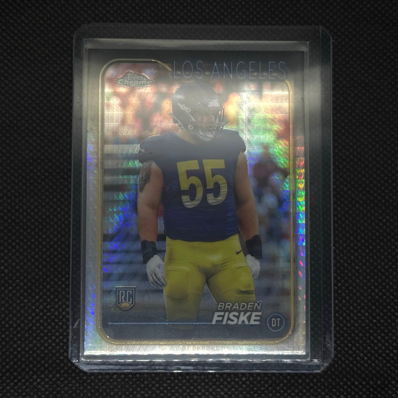 Braden Fiske 2024 Rookie Topps Chrome NFL Football Card No.273