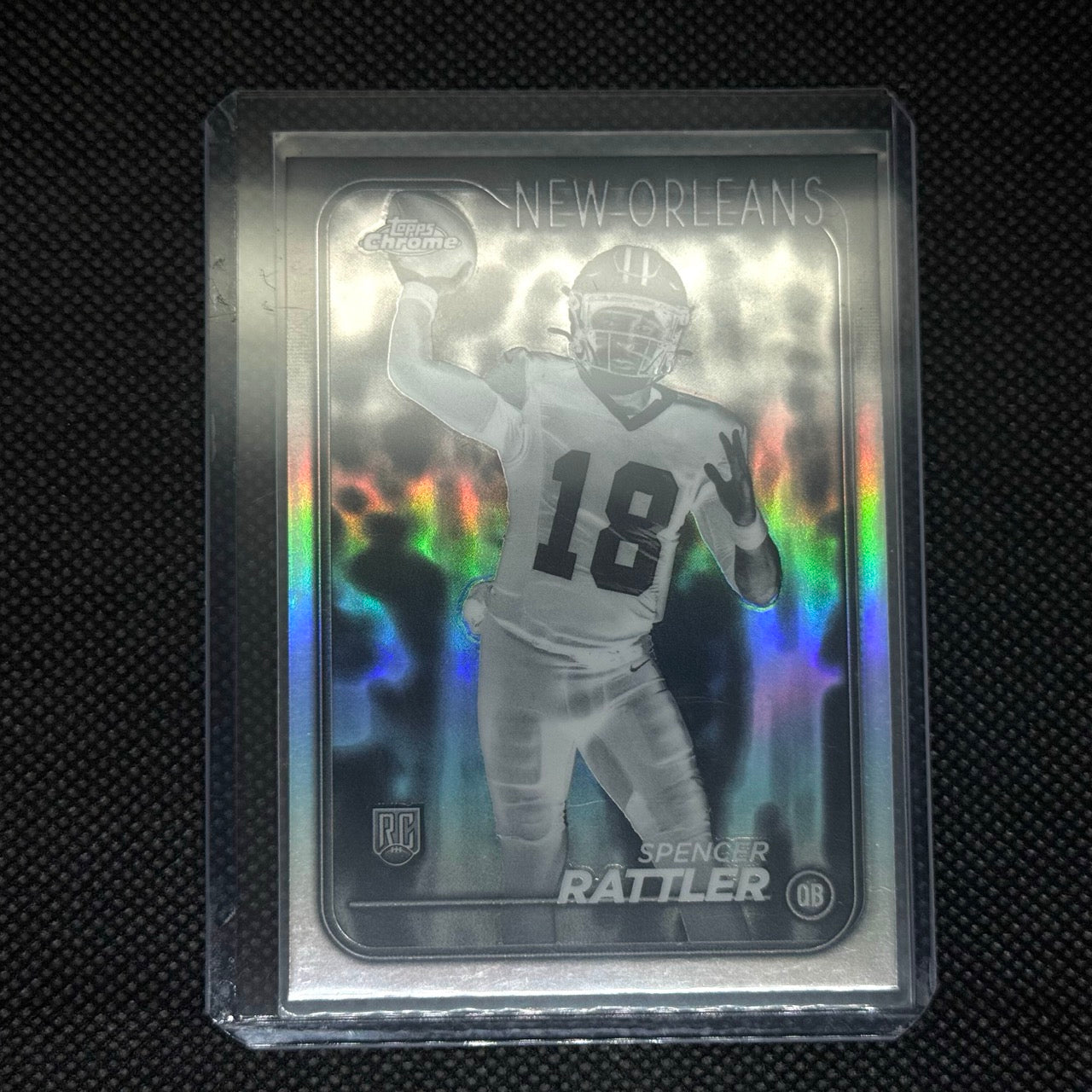 Spencer Rattler Saints Rookie 2024 Topps Chrome Card No.213 Variant