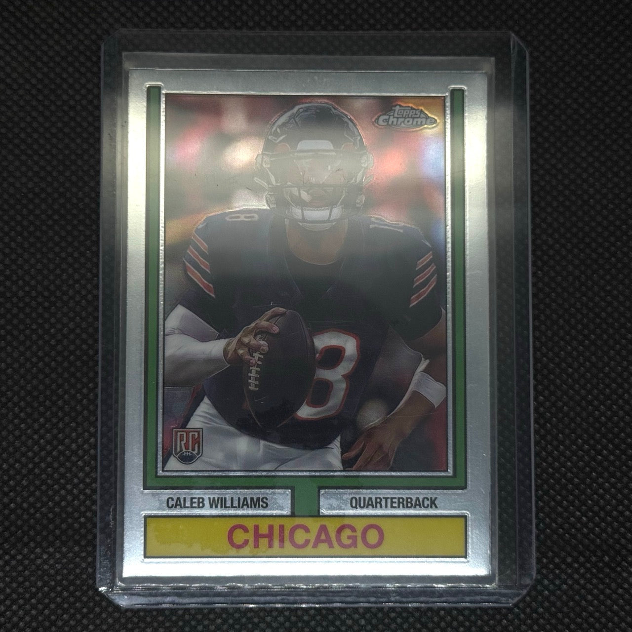 Caleb Williams Chicago Bears RC 2024 Topps Chrome Card No.74TF-1