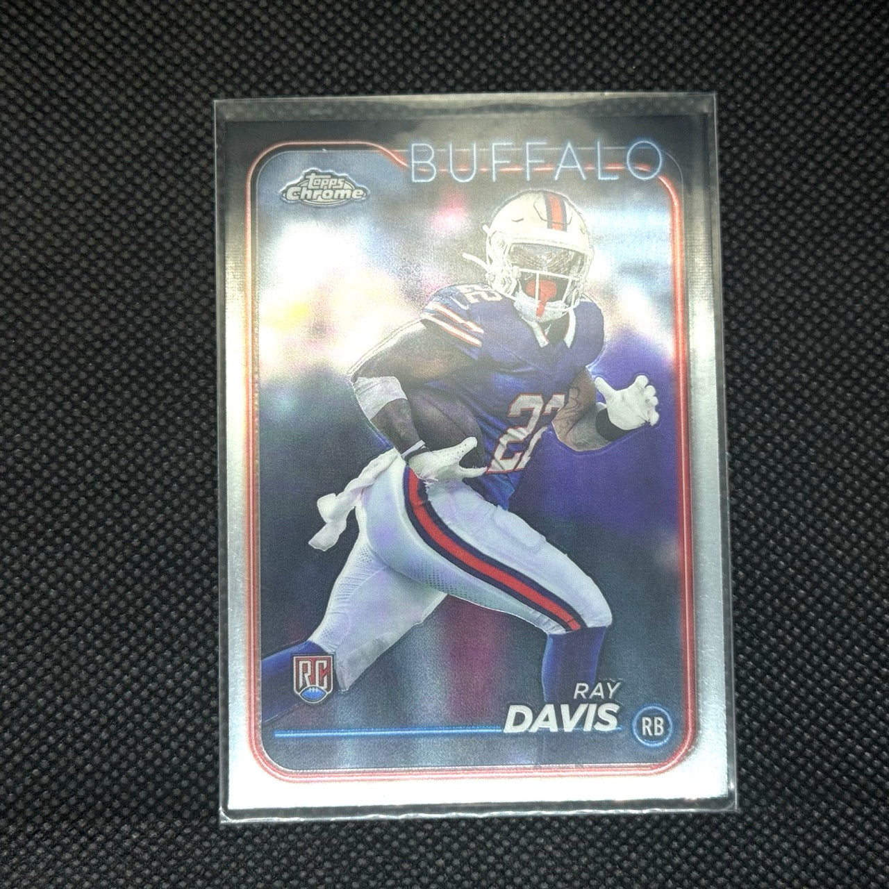 Ray Davis 2024 Topps Chrome Card No.253 Bills Rookie