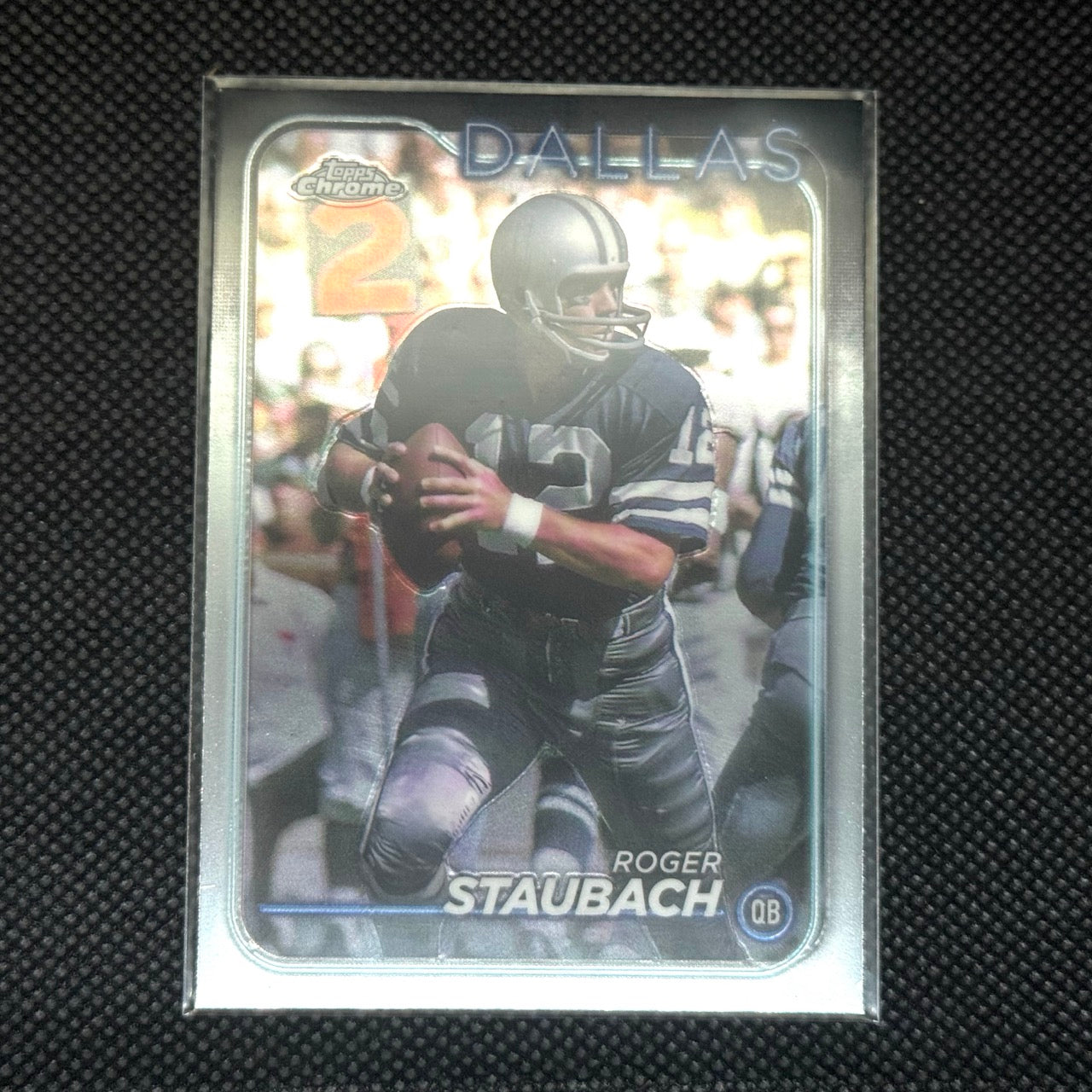 Roger Staubach Cowboys 2024 Topps Chrome Card No.39