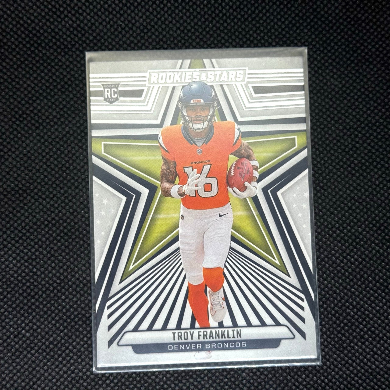 Troy Franklin Panini Rookies and Stars 2024 Card No.194 Broncos