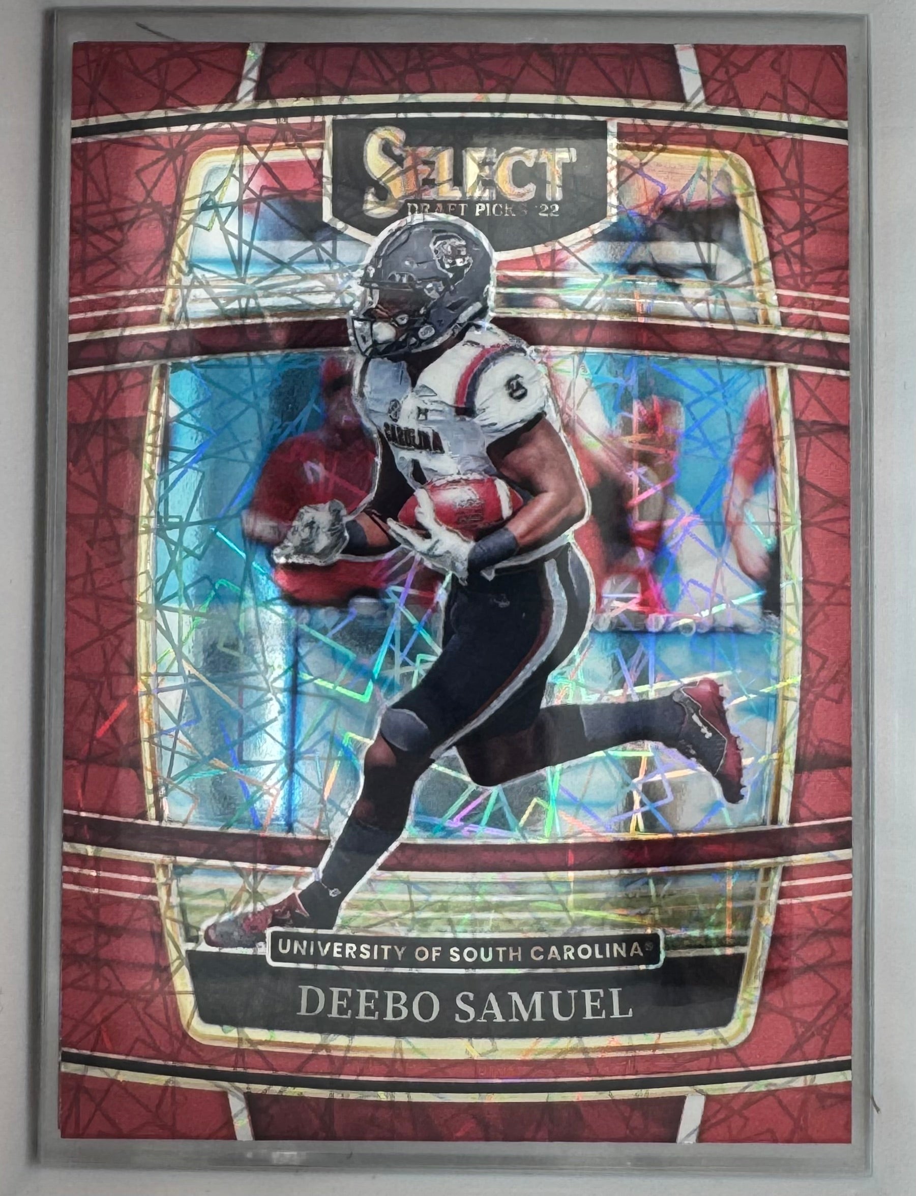 Deebo Samuel No.89 Red Lazer Prizm Panini Select Draft Picks 2022