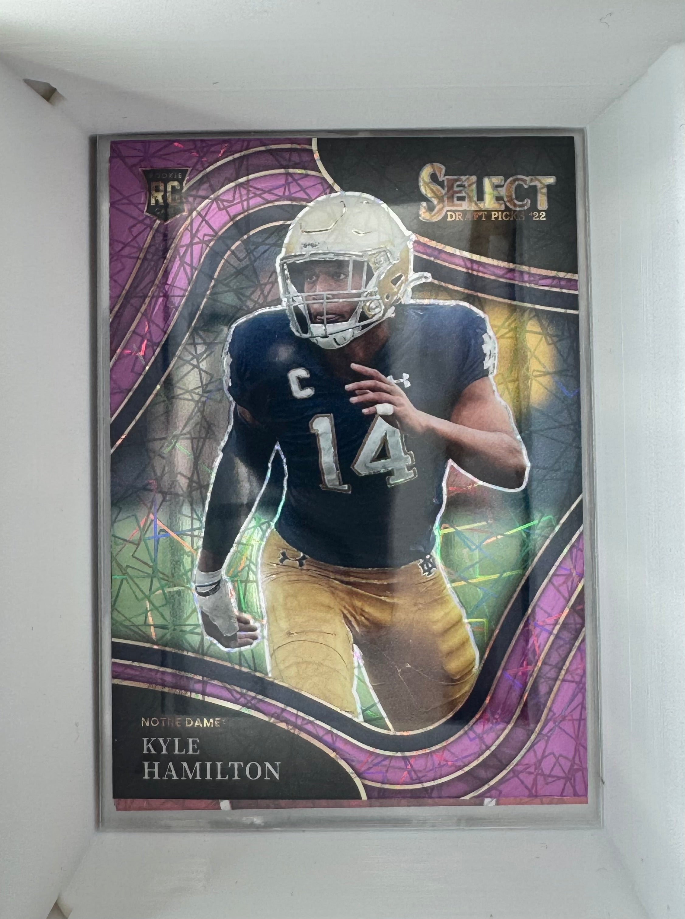 Kyle Hamilton Rookie No.199 Purple Lazer Prizm Panini Draft Picks 2022