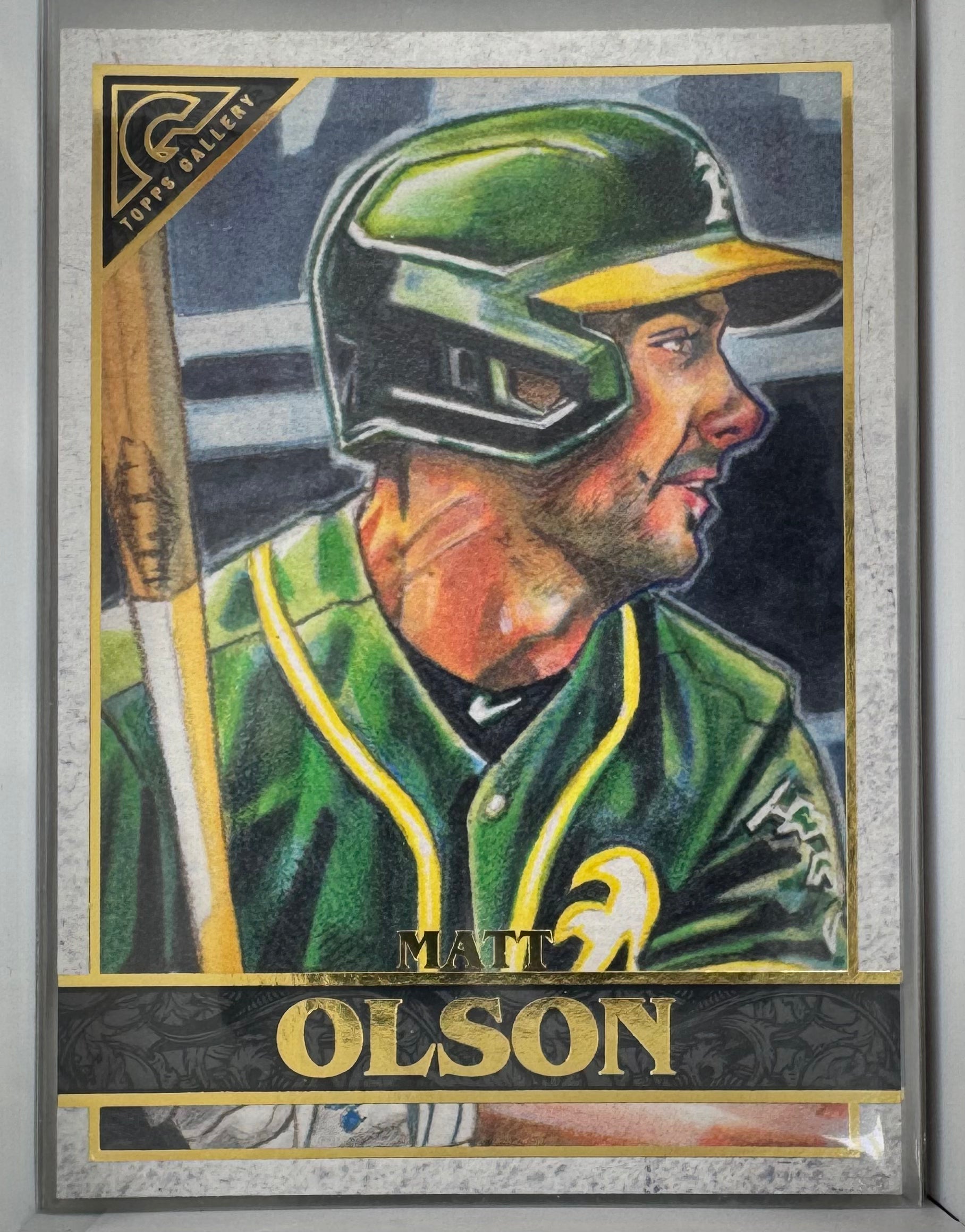 Matt Olson 15 Topps Gallery 2020 MLB Baseball