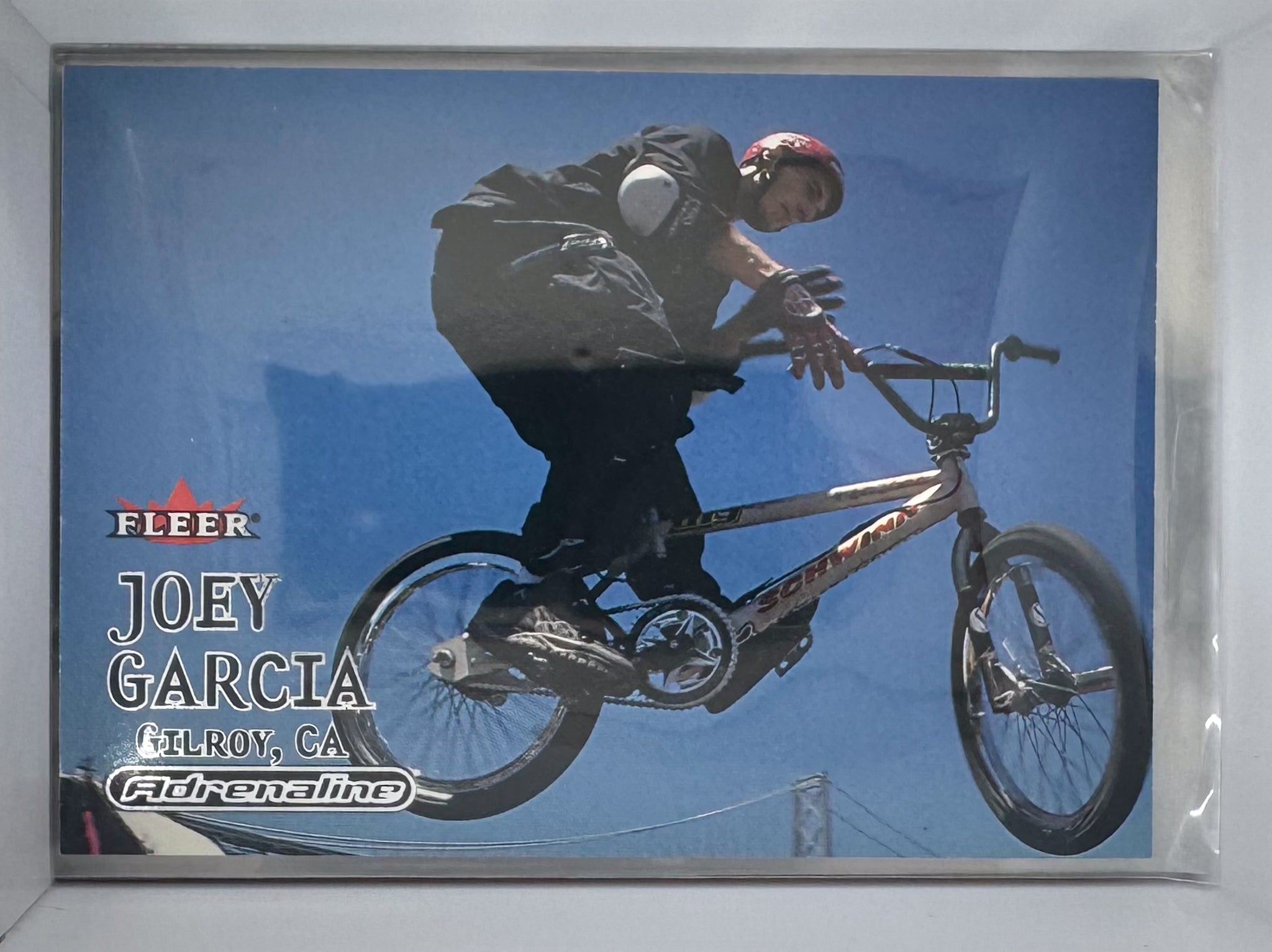 Adrenaline Fleer 2000 Action Sports Card 85 Joey Garcia BMX