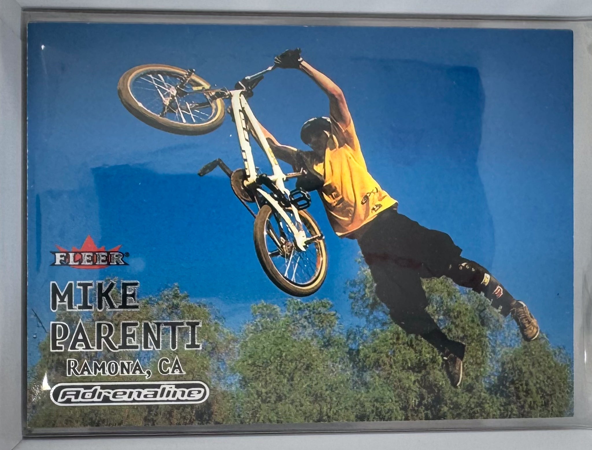 Adrenaline Fleer 2000 Action Sports Card No.58 Mike Parenti BMX