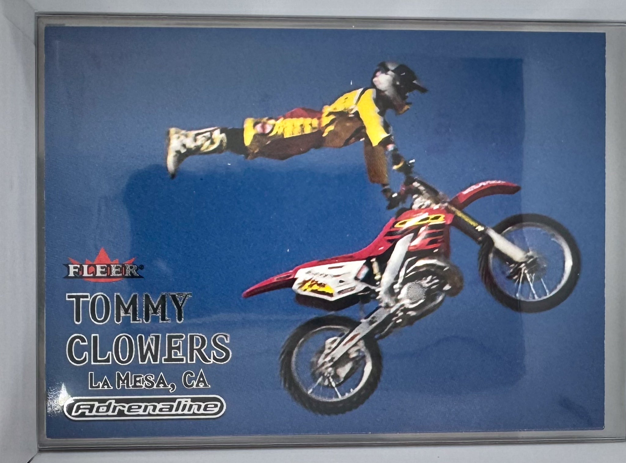 Adrenaline Fleer 2000 Action Sports Card No.11 Tommy Clowers Motocross