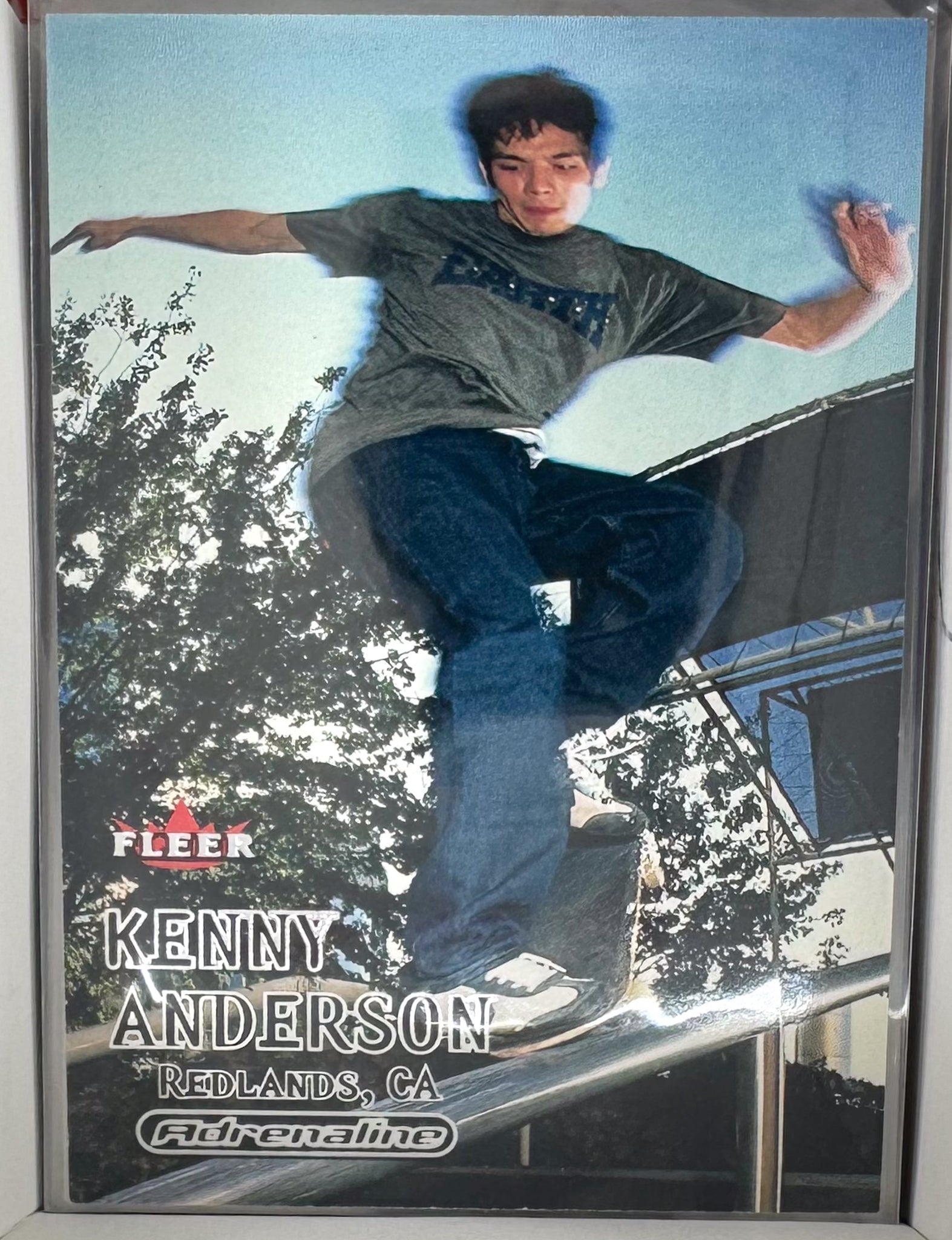 Adrenaline Fleer 2000 Action Sports Card No.95 Kenny Anderson Skateboarding