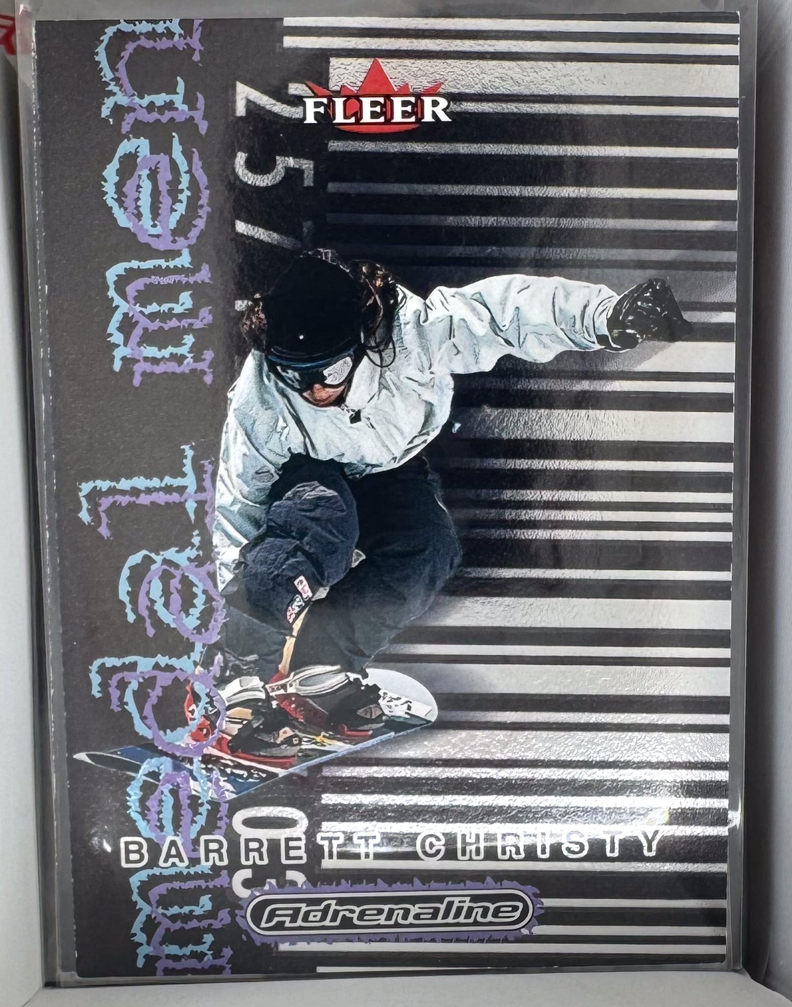 Adrenaline Fleer 2000 Action Sports Card 8 of 10 Berrett Christy Snowboarding