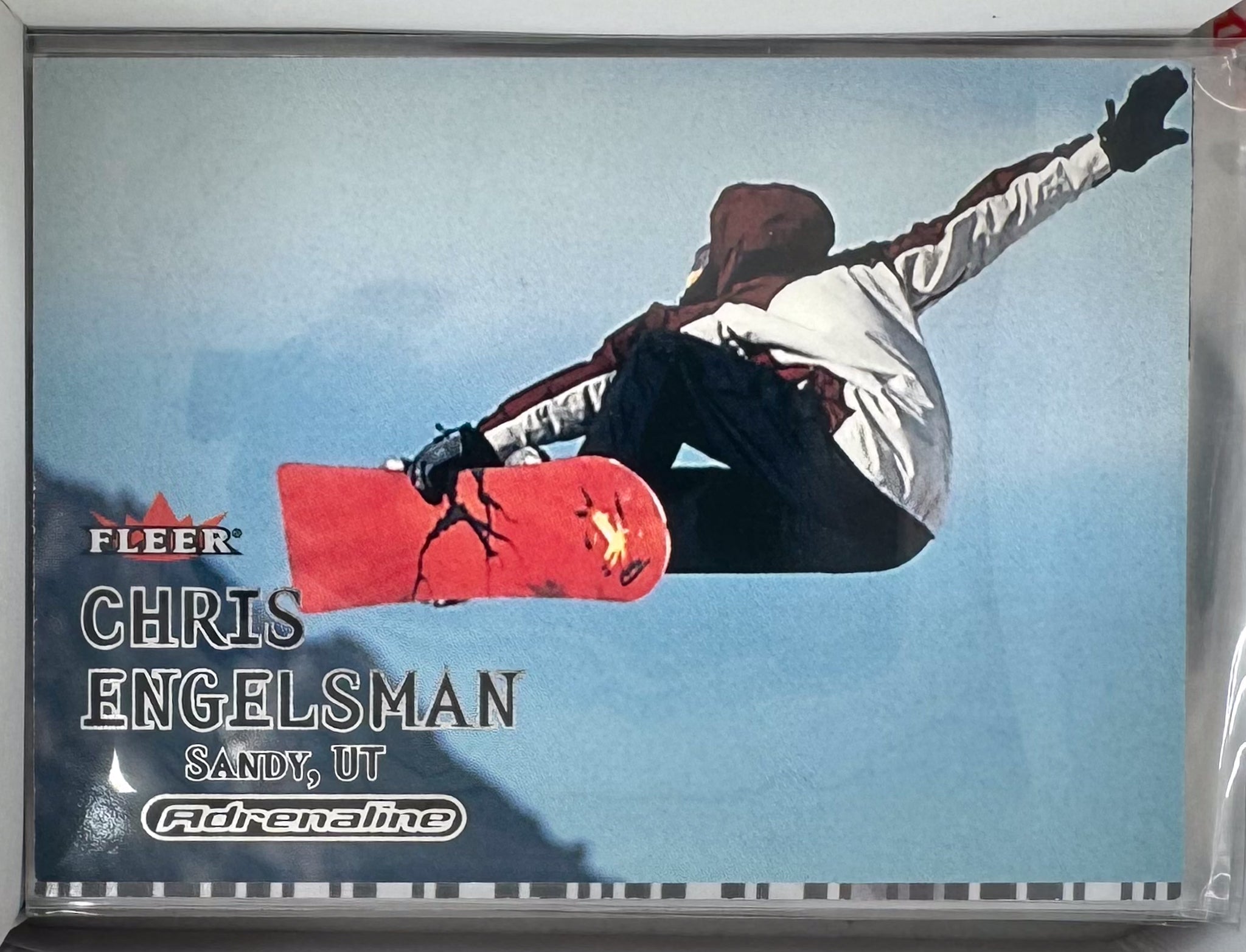 Adrenaline Fleer 2000 Action Sports Card No.91 Chris Engelsman Snowboarding
