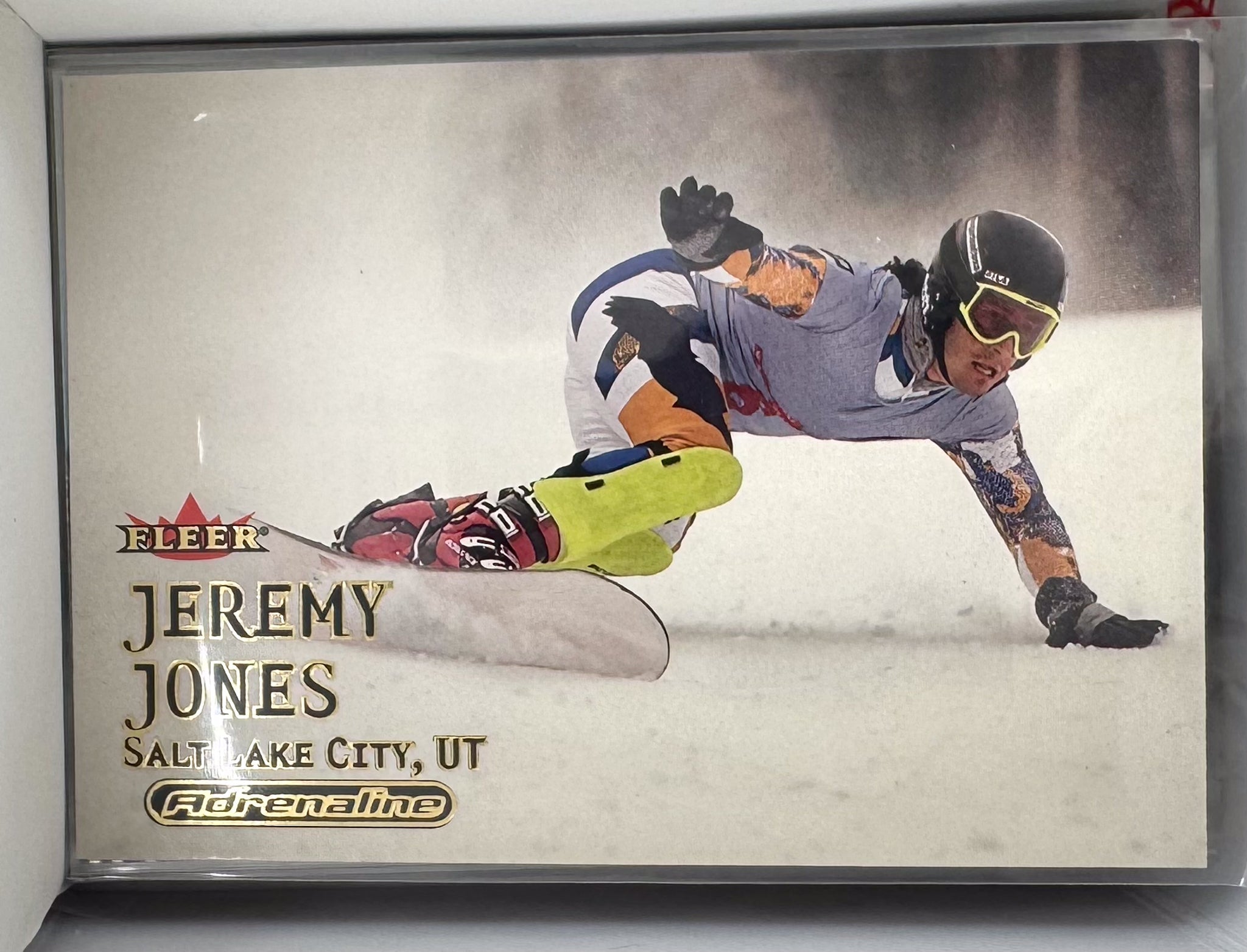 Adrenaline Fleer 2000 Action Sports Card No.61 Jeremy Jones Snowboarding