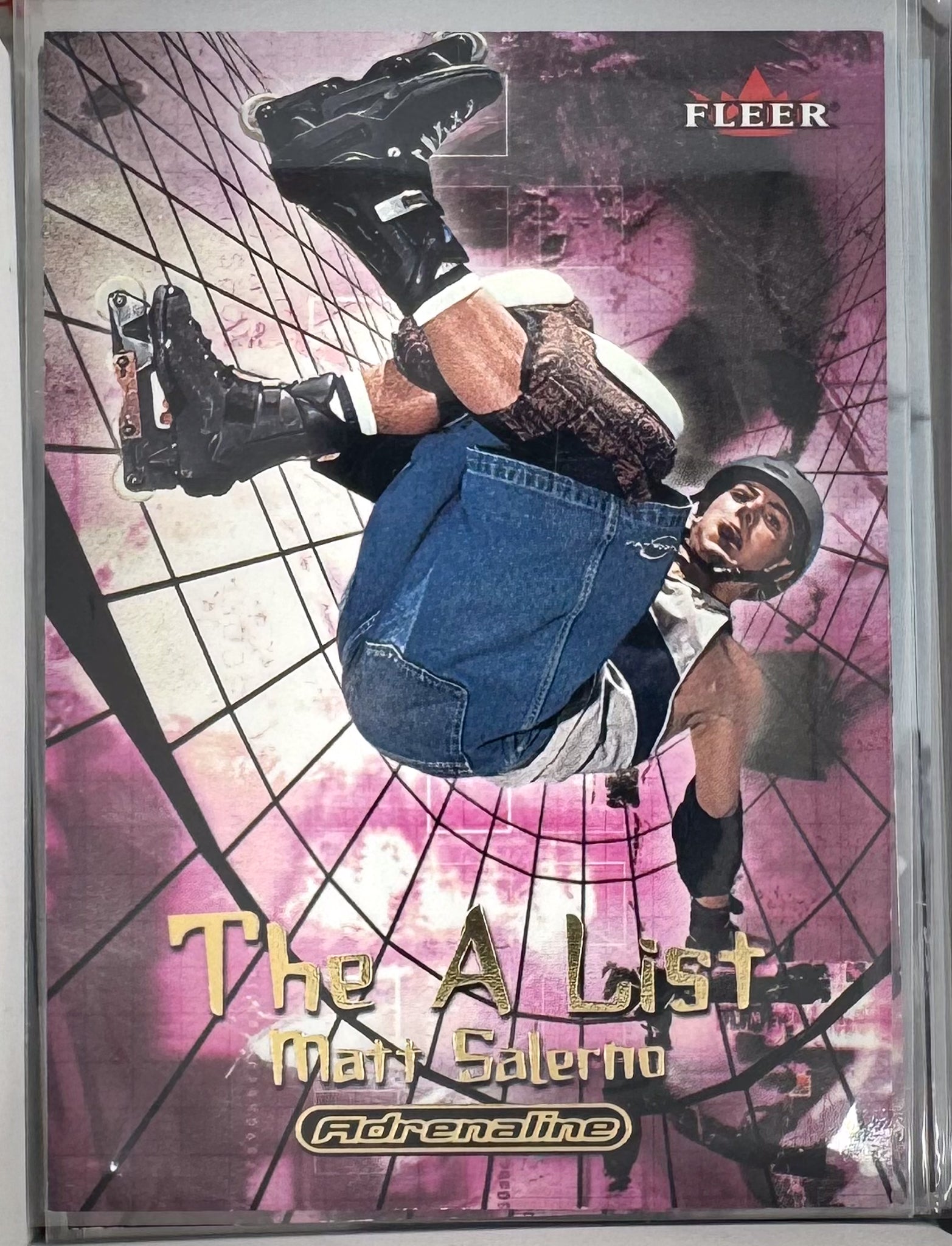 Adrenaline Fleer 2000 Action Sports Card 5 of 10 AL Matt Salerno Inline Skate