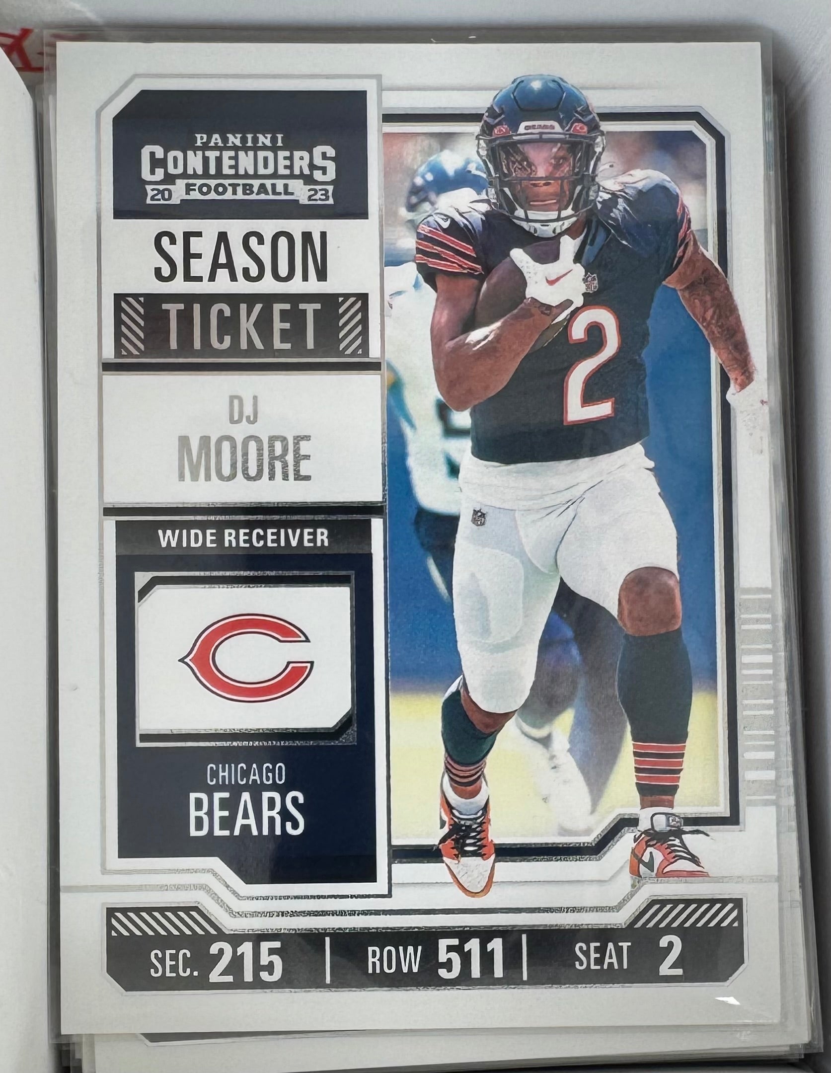 DJ Moore Bears 2023 Panini Contenders Football Card No.18