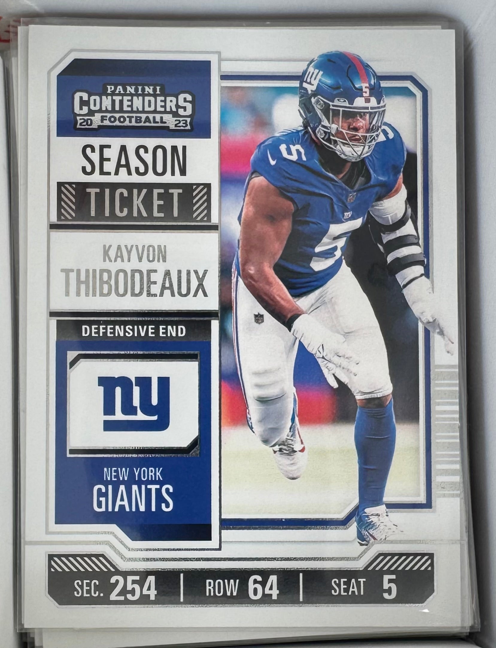 Kayvon Thibodeaux Giants 2023 Panini Contenders Football Card No.