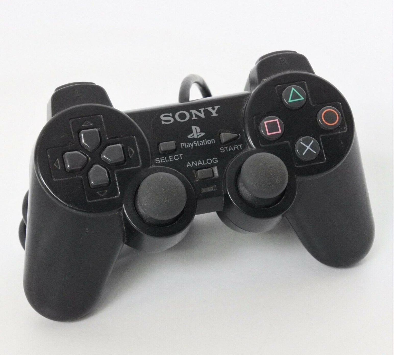 PS2 Controller Analog Used Playstation Sony Black Wired Authentic