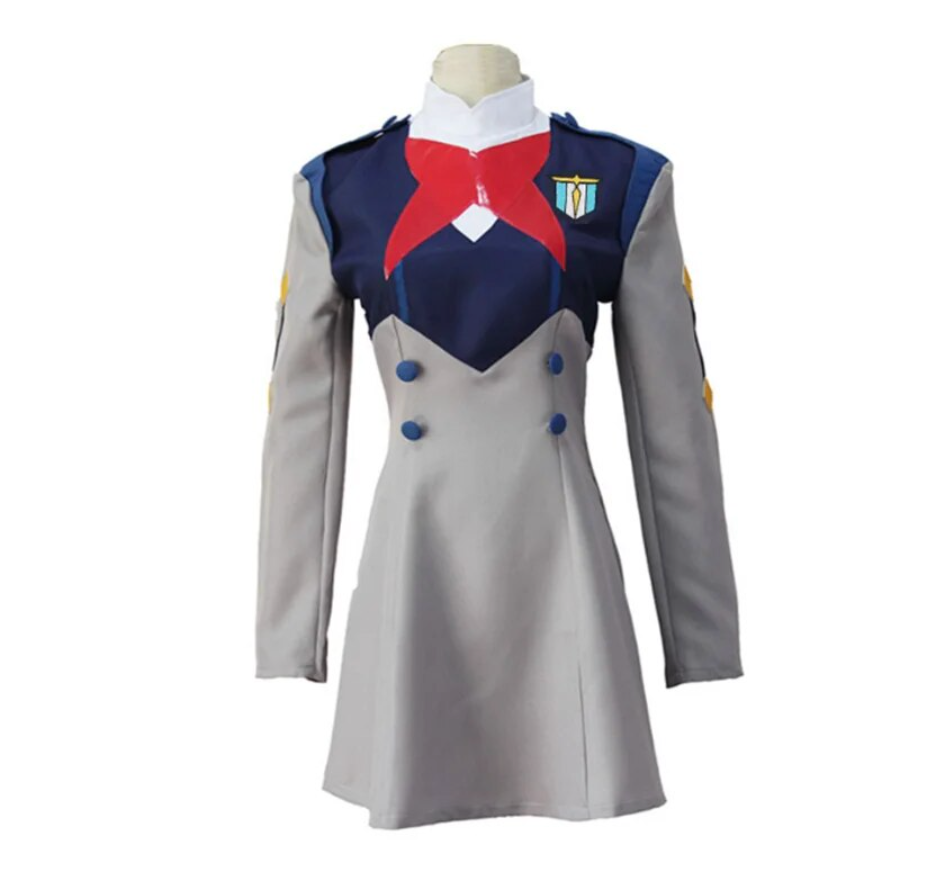 DARLING in the FRANXX Zero Two HIRO ICHIGO MIKU KOKORO School Uniform Anime Cosplay Costume Set Halloween Suit Outfit And Wig