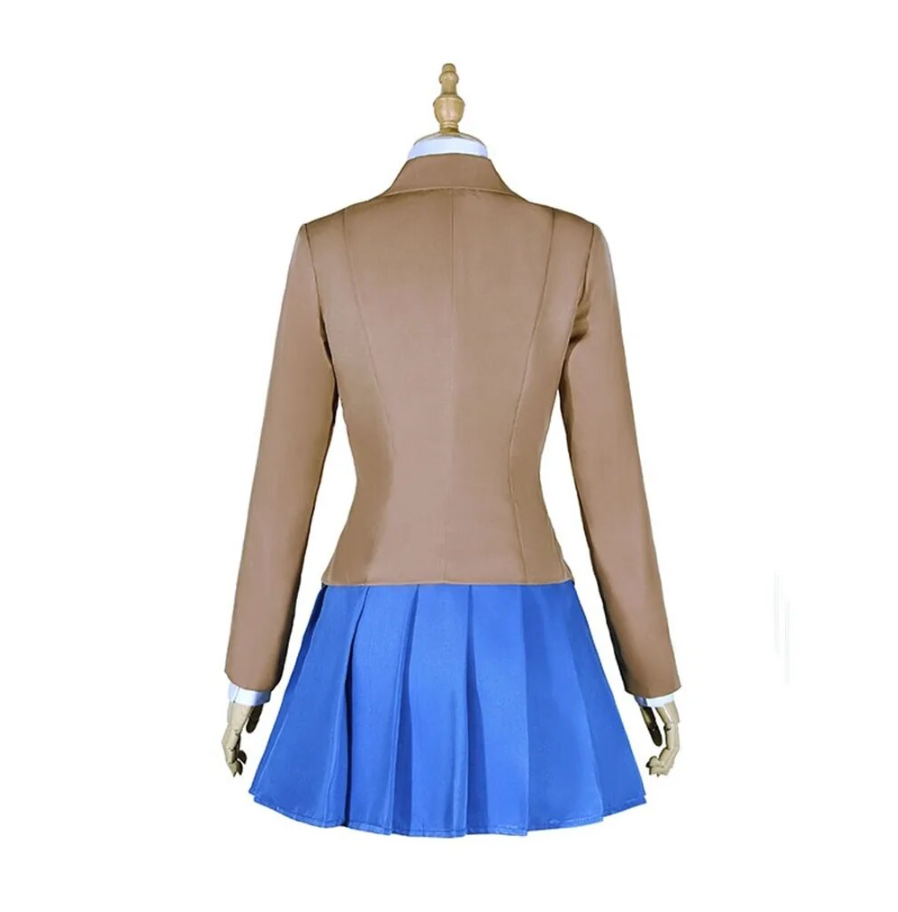 Doki Doki Literature Club Monika Cosplay Costume Game Jacket Skirt Shirt Tie Yuri Natsuki