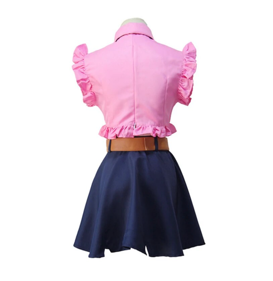 Anime Cosplay Women The Seven Deadly Sins Costumes Elizabeth Liones Halloween Cosplay Outfit