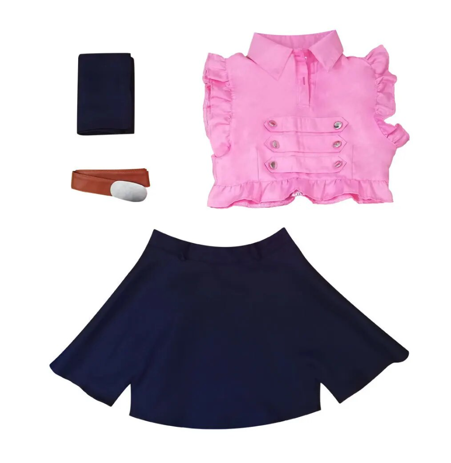 Anime Cosplay Women The Seven Deadly Sins Costumes Elizabeth Liones Halloween Cosplay Outfit