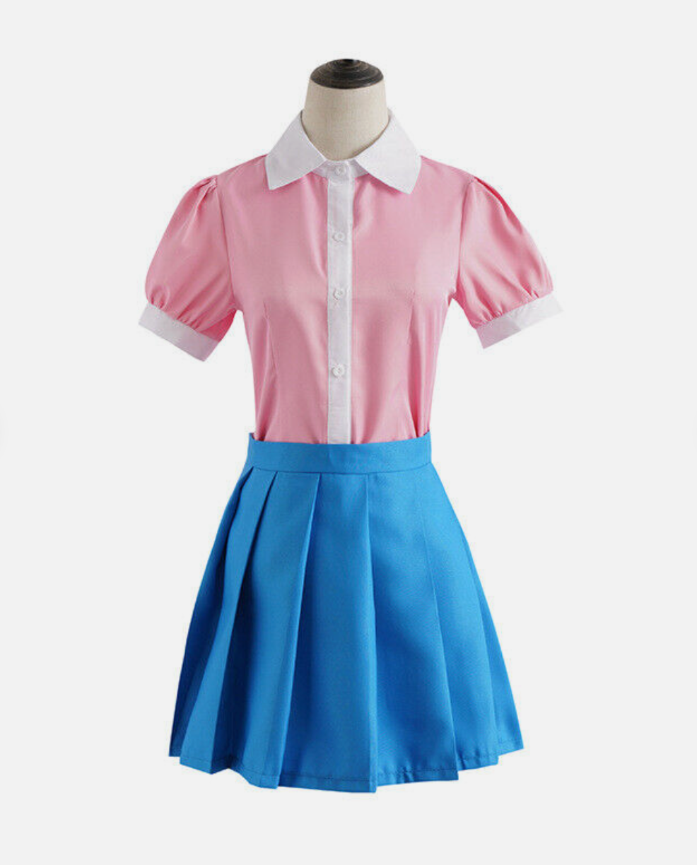 Anime Super Danganronpa 2 Cosplay Mikan Tsumiki Uniform Outfit