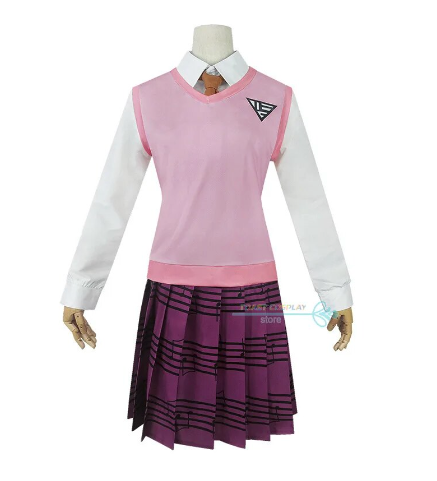 Danganronpa V3 Akamatsu Kaede Cosplay Costume JK School Skirt