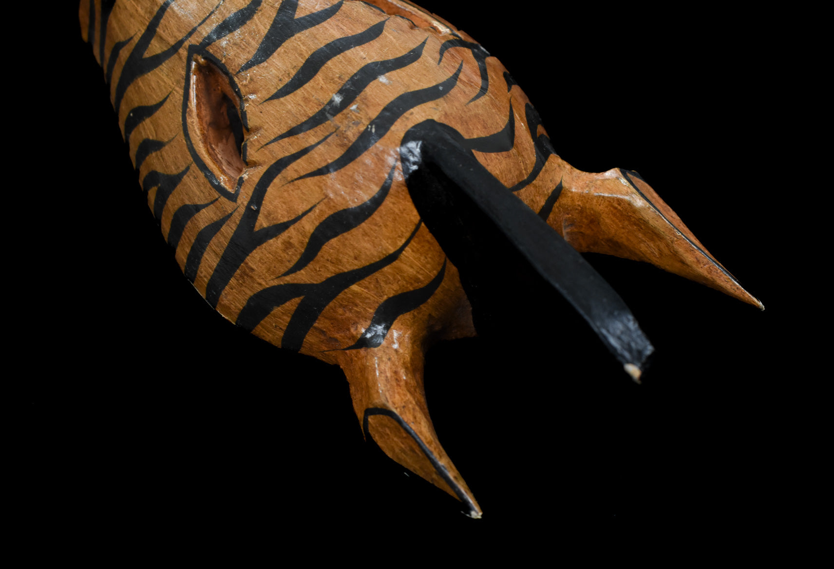 Safari Theme Wooden Hand Carved Zebra Wall Decorations Used Unknown Artist