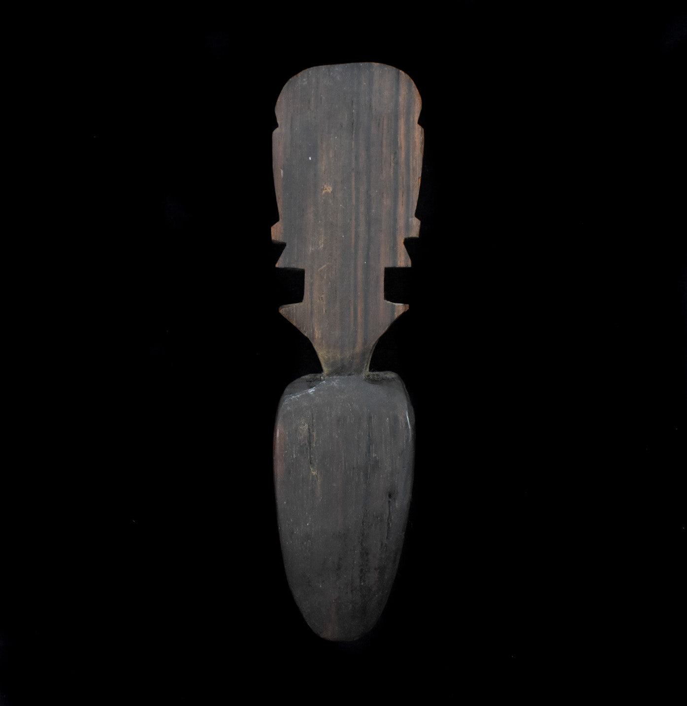 Maya Wooden Tool Handcrafted Art Vintage Used Spoon